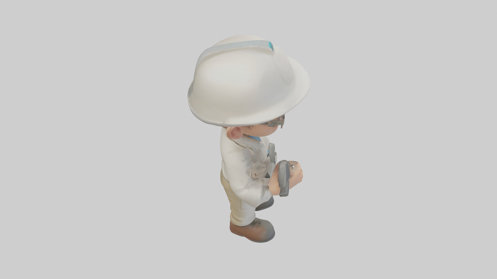 Cartoon Technician model 3D model_18