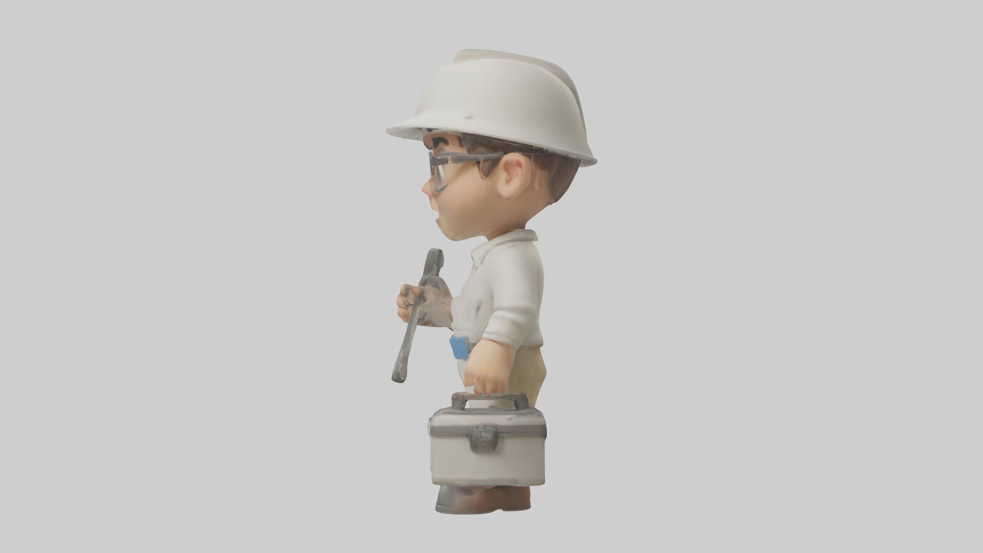 Cartoon Technician model 3D model_12