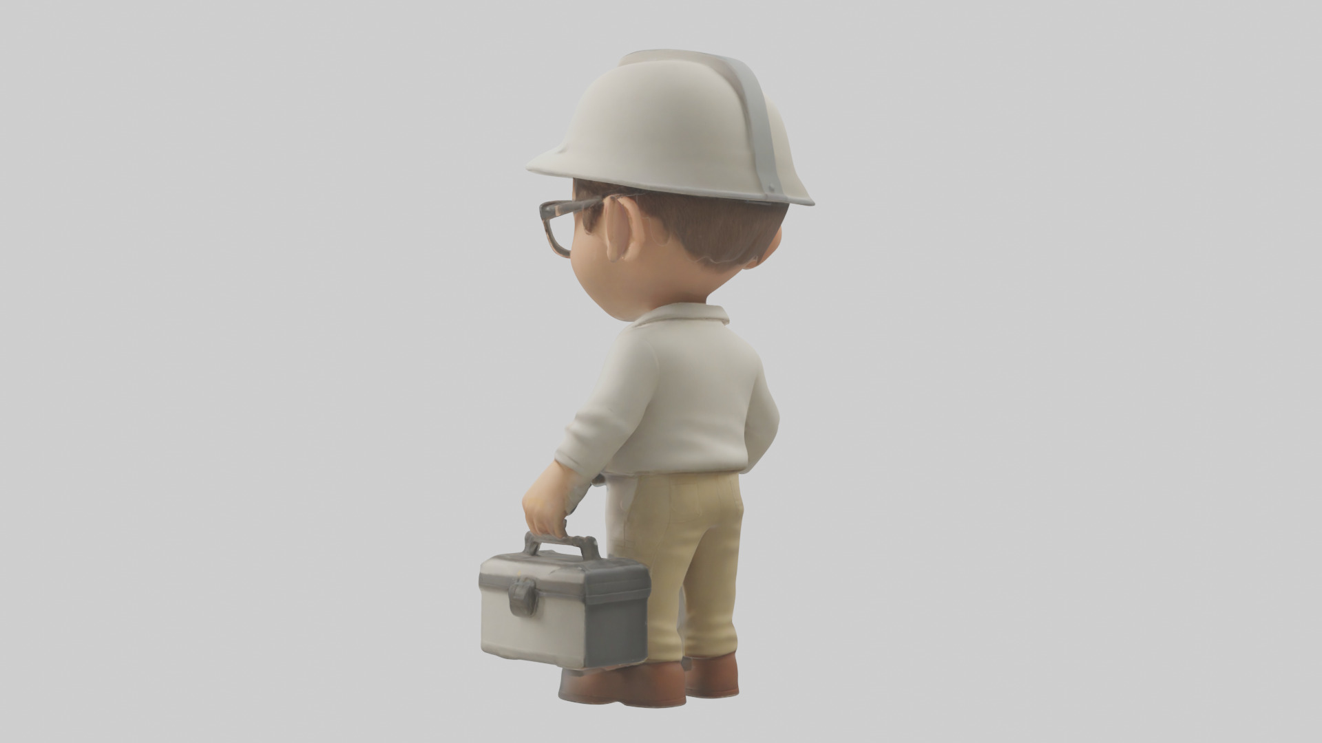 Cartoon Technician model 3D model_2