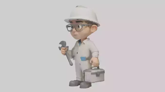 Cartoon Technician model