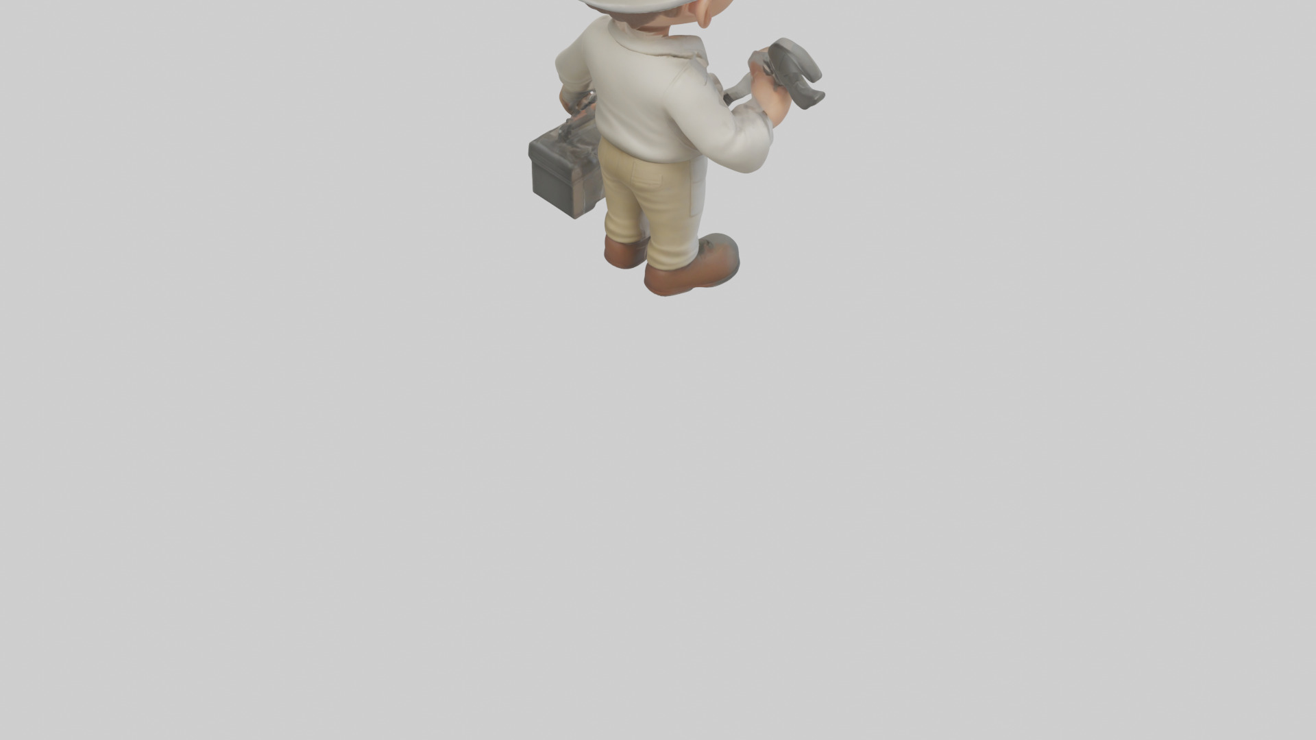 Cartoon Technician model 3D model_5