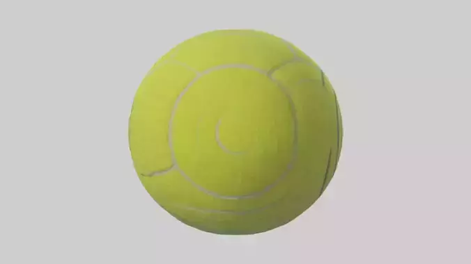 Cartoon Tennis Ball model 3D model
