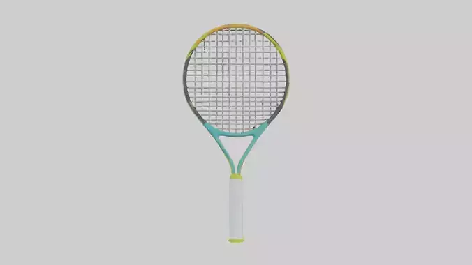 Cartoon Tennis Racket model 3D model