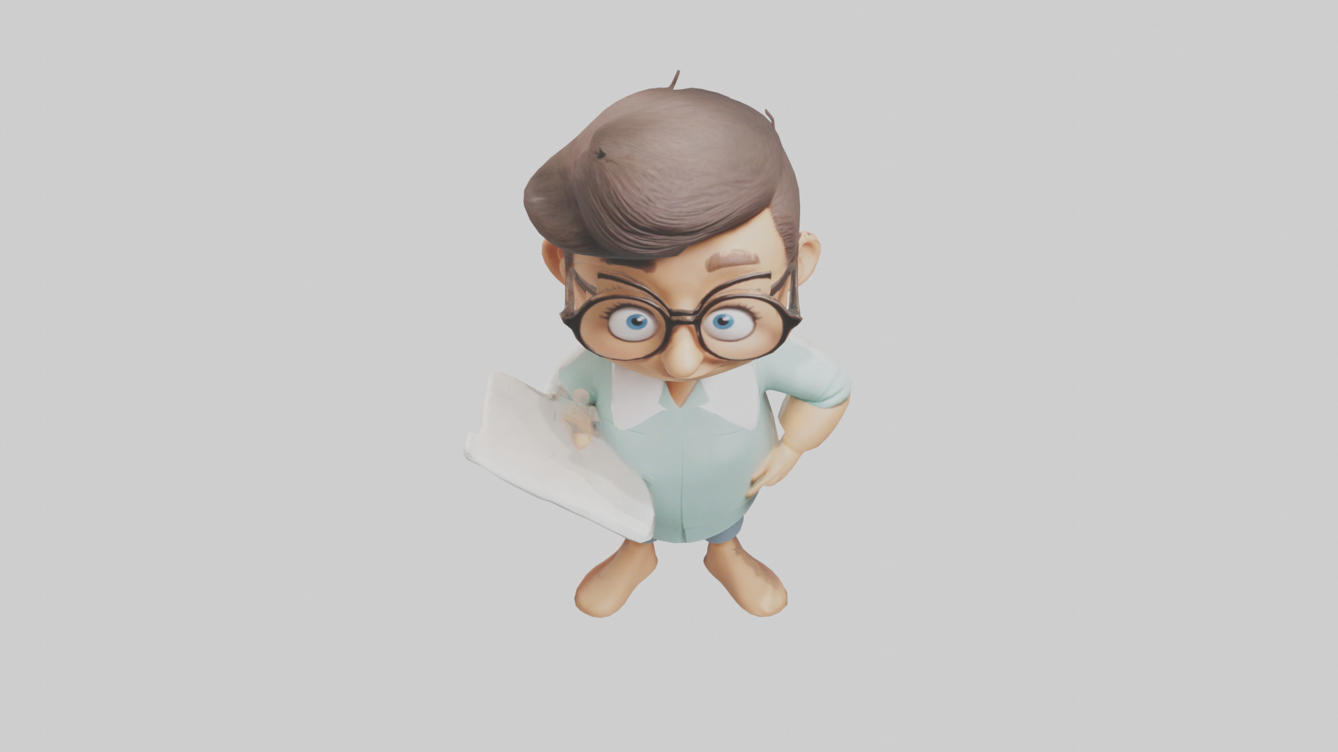 Cartoon Therapist model 3D model_16