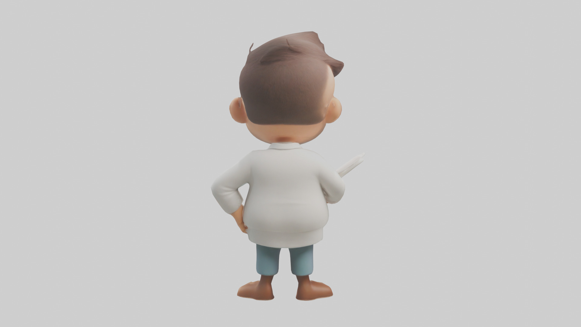 Cartoon Therapist model 3D model_1