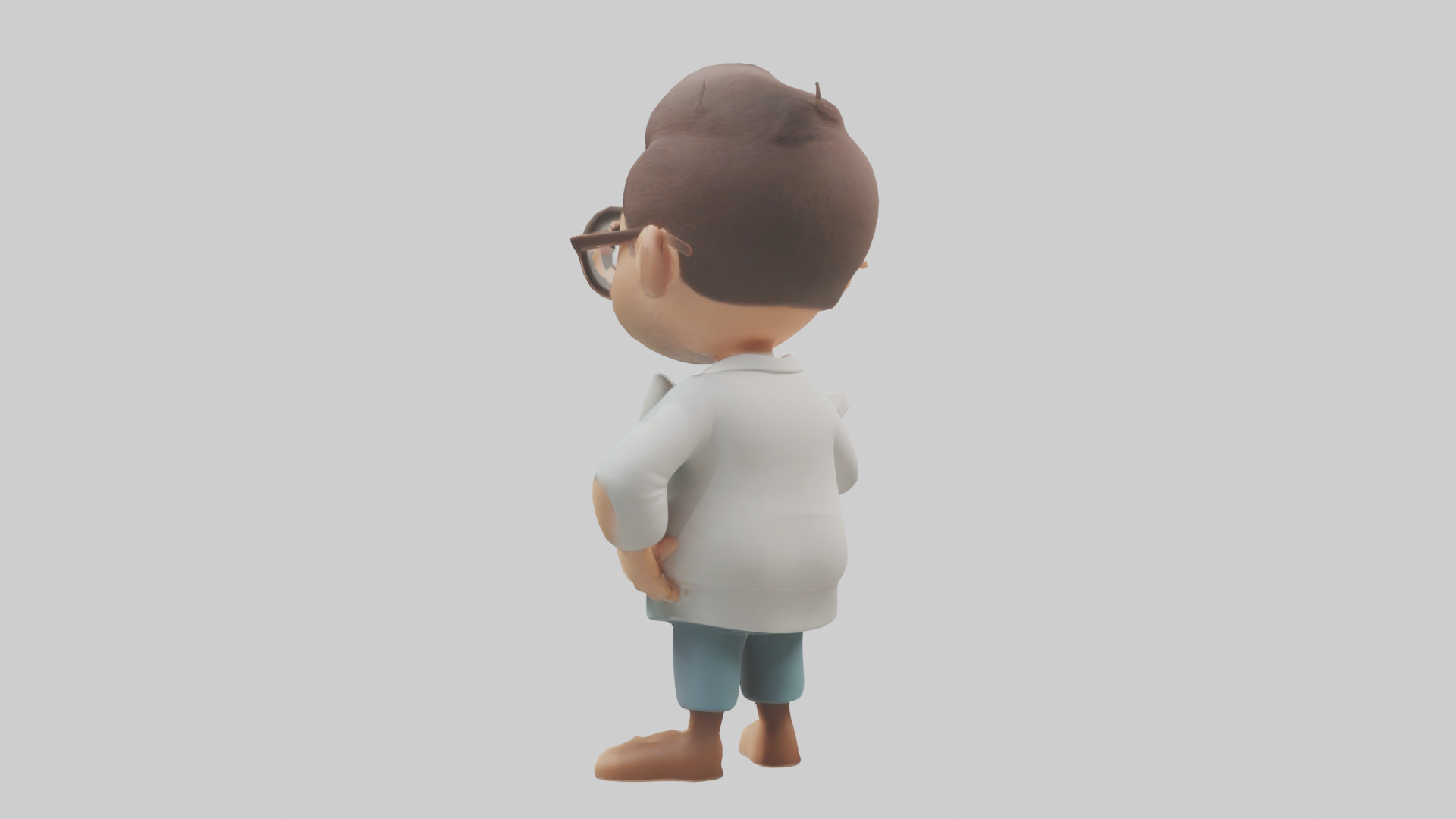 Cartoon Therapist model 3D model_2