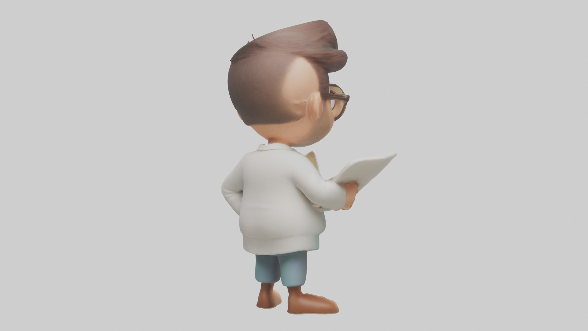Cartoon Therapist model 3D model_3