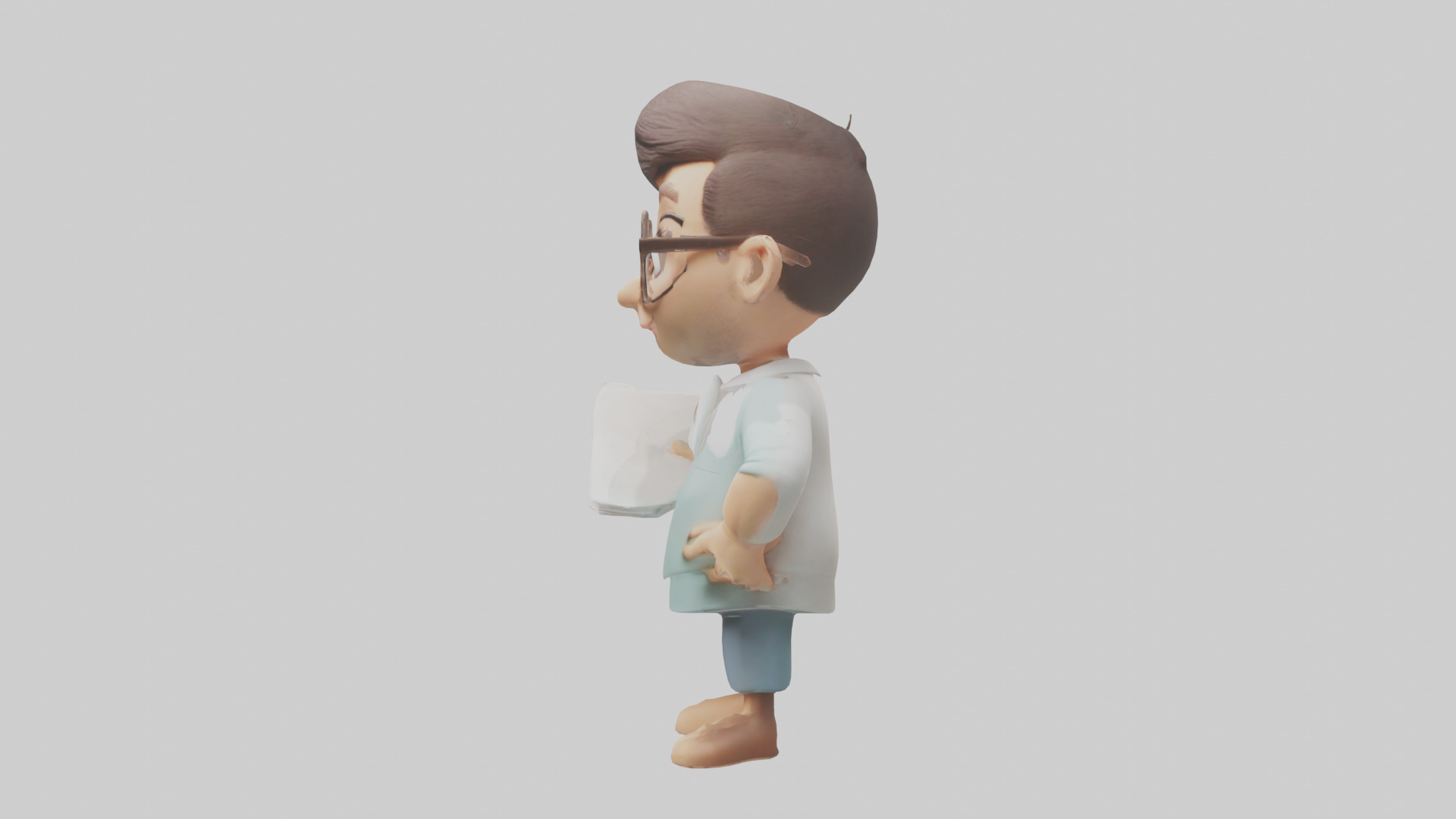 Cartoon Therapist model 3D model_12