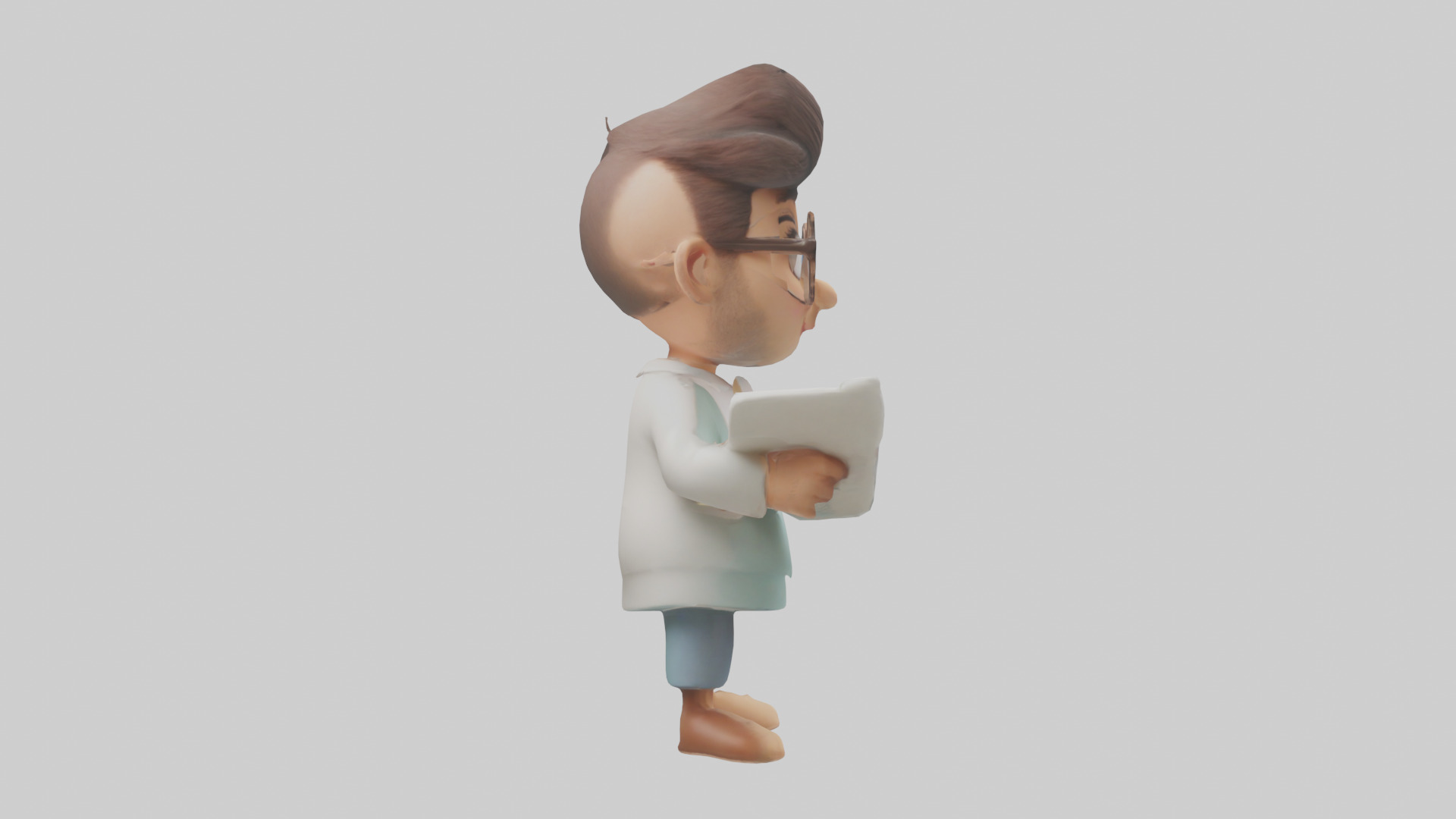 Cartoon Therapist model 3D model_13
