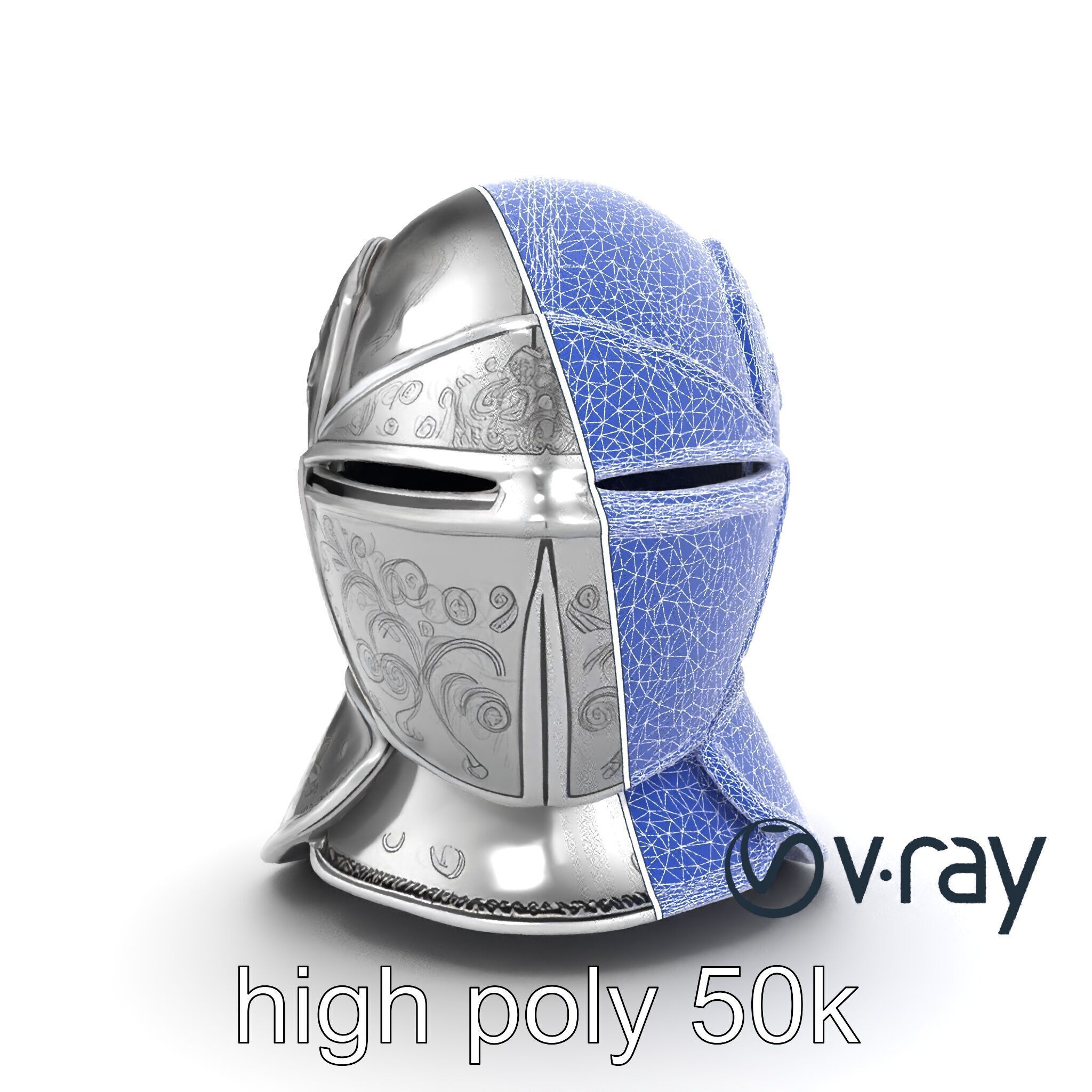 Renaissance Knight Armor 3D model pack Low-poly 3D model_13