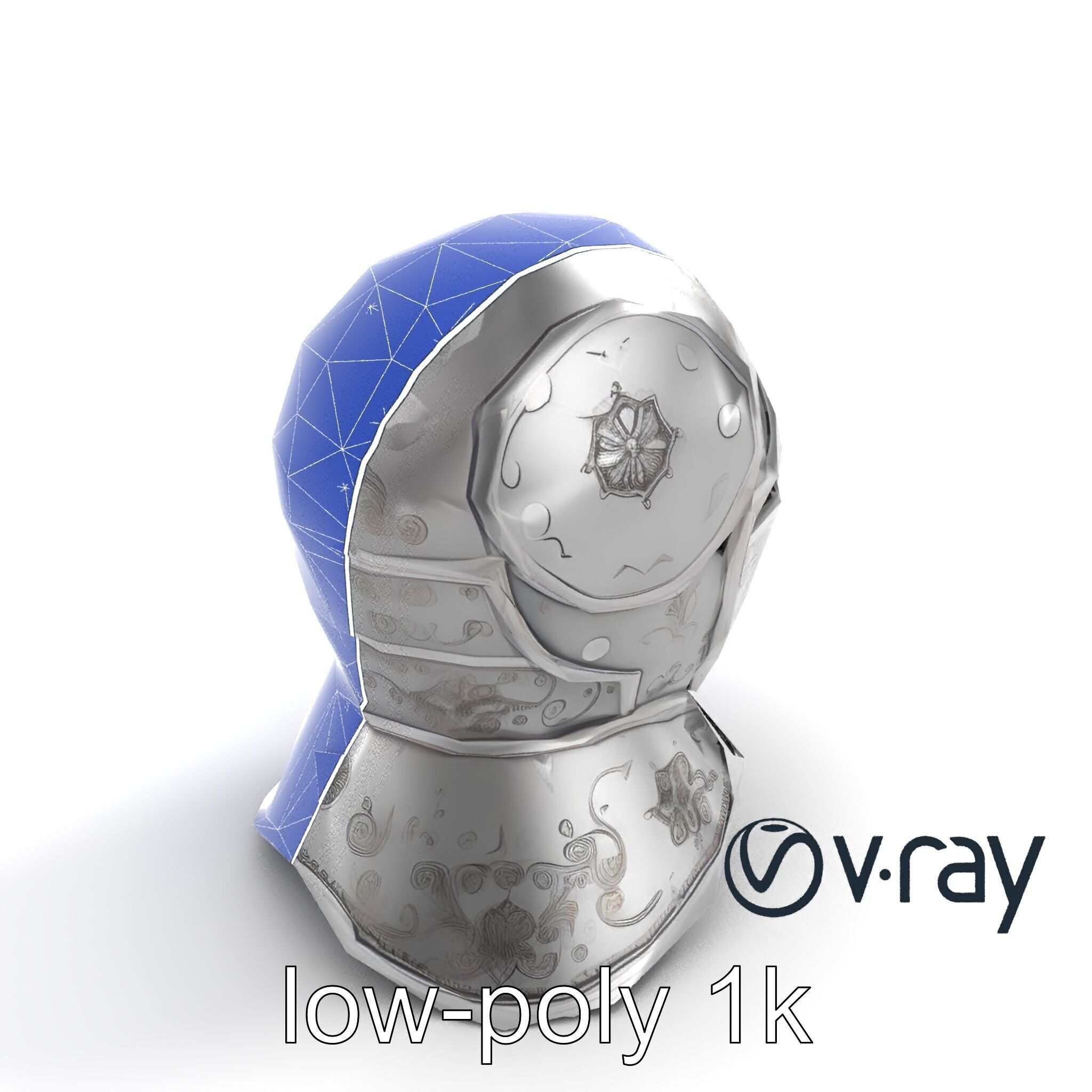 Renaissance Knight Armor 3D model pack Low-poly 3D model_17