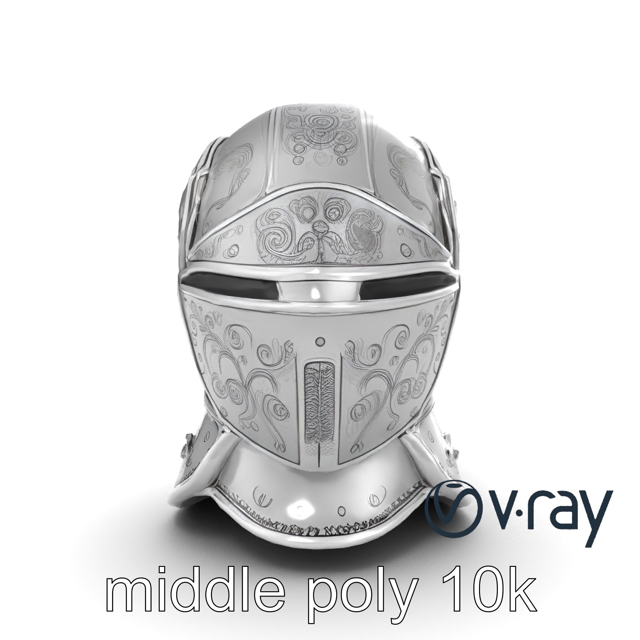 Renaissance Knight Armor 3D model pack Low-poly 3D model_23