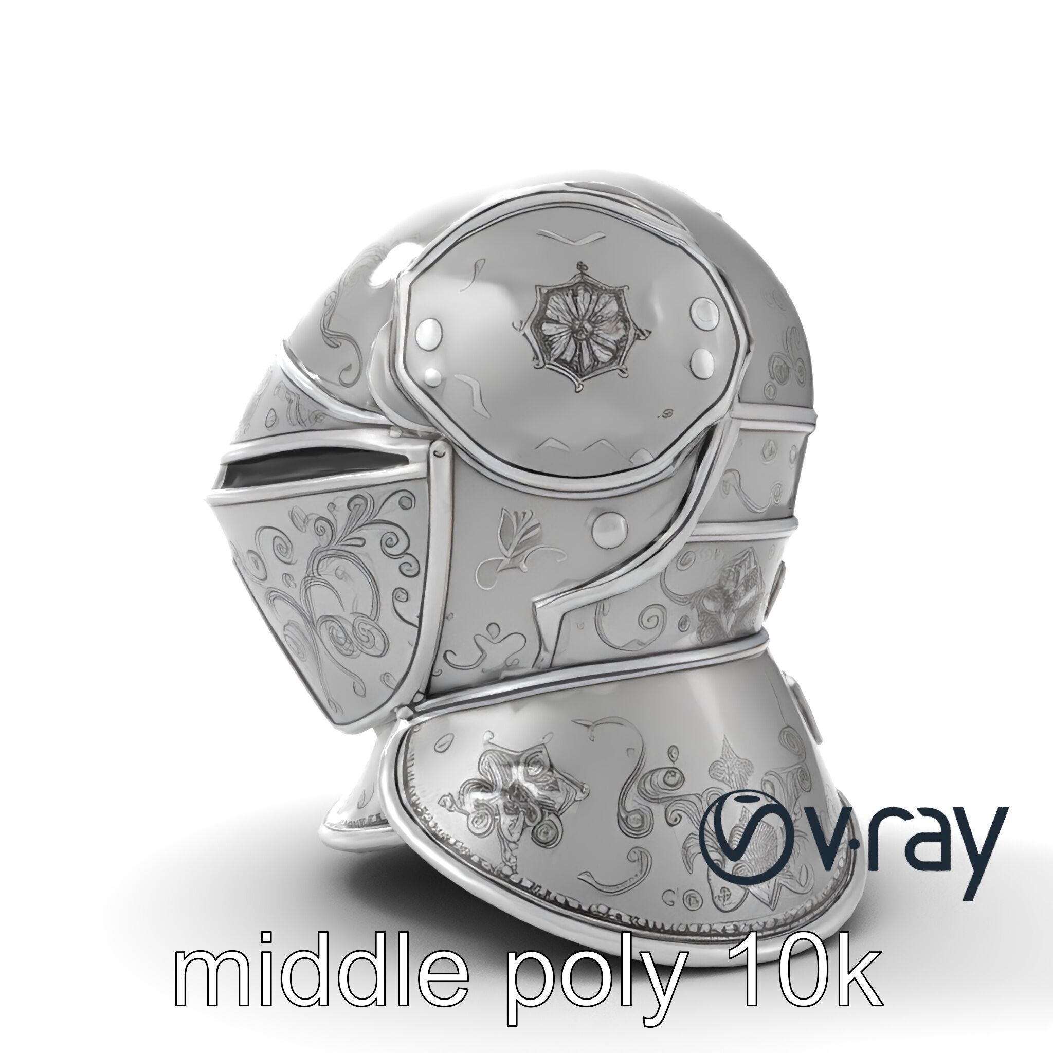 Renaissance Knight Armor 3D model pack Low-poly 3D model_14