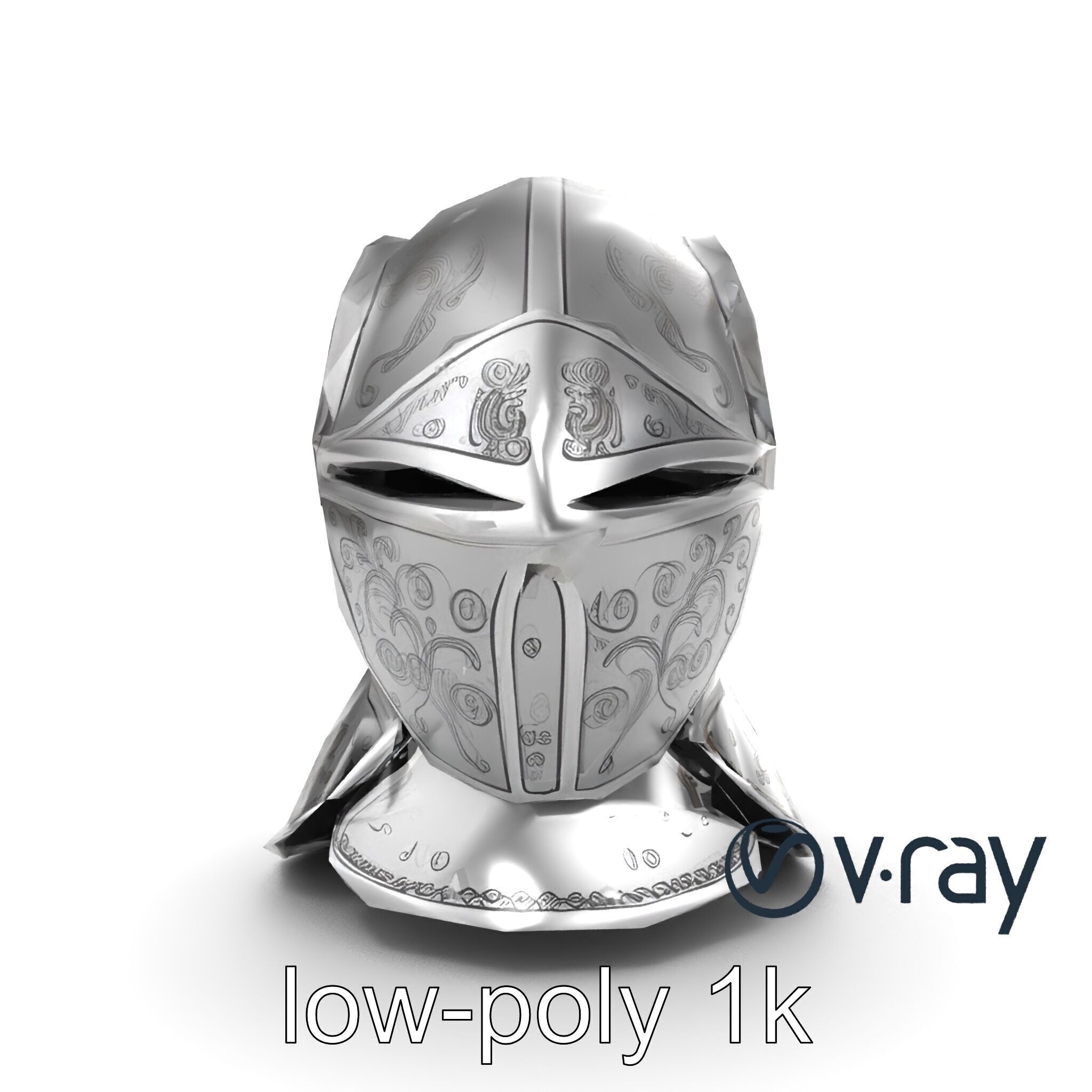 Renaissance Knight Armor 3D model pack Low-poly 3D model_25