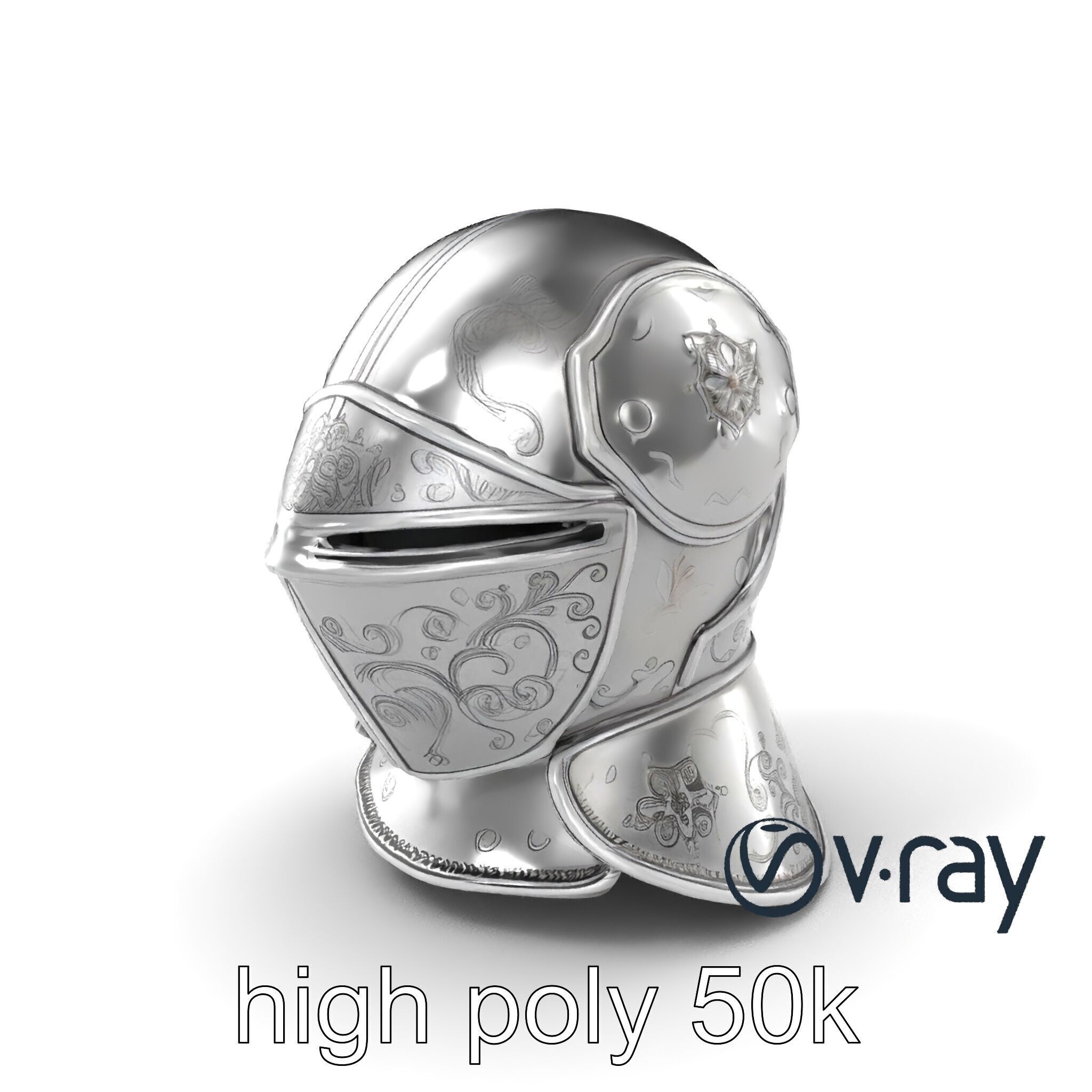 Renaissance Knight Armor 3D model pack Low-poly 3D model_5