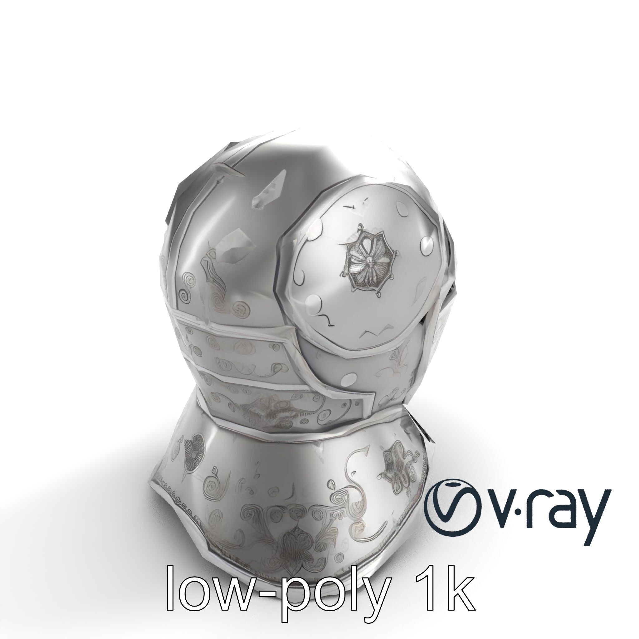 Renaissance Knight Armor 3D model pack Low-poly 3D model_10
