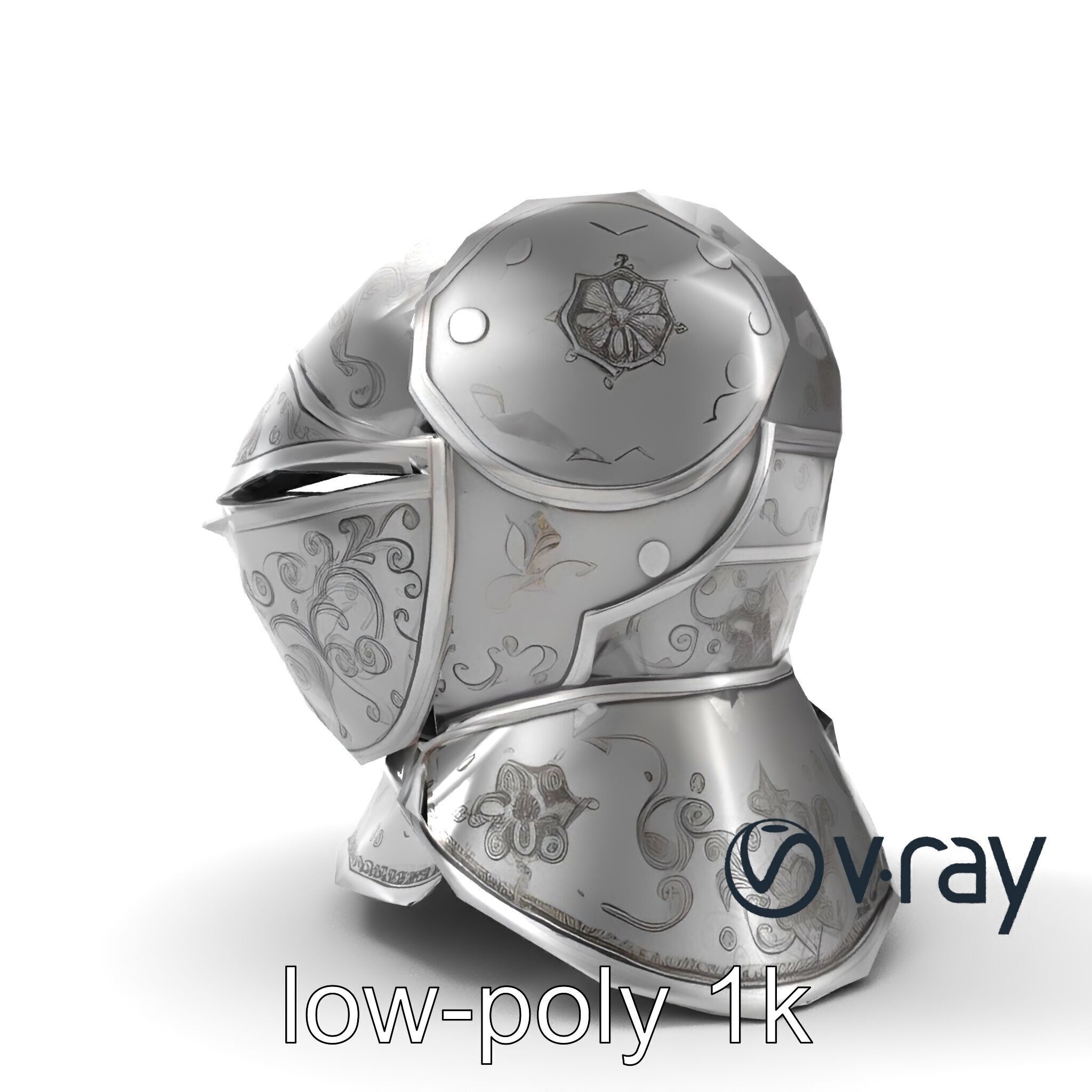 Renaissance Knight Armor 3D model pack Low-poly 3D model_15