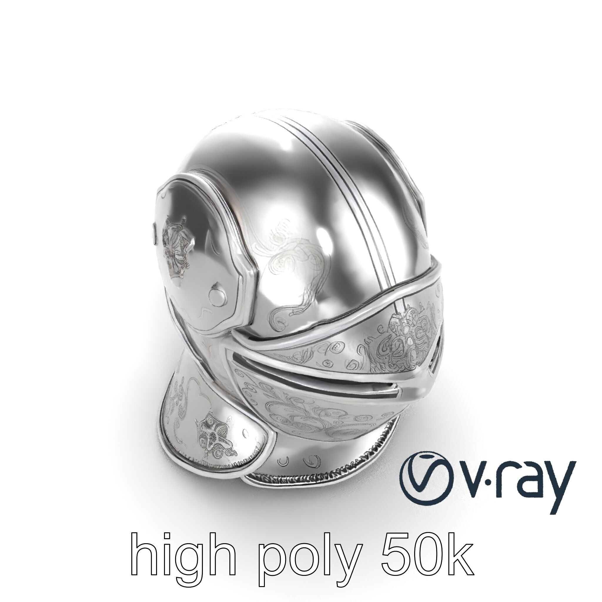 Renaissance Knight Armor 3D model pack Low-poly 3D model_12