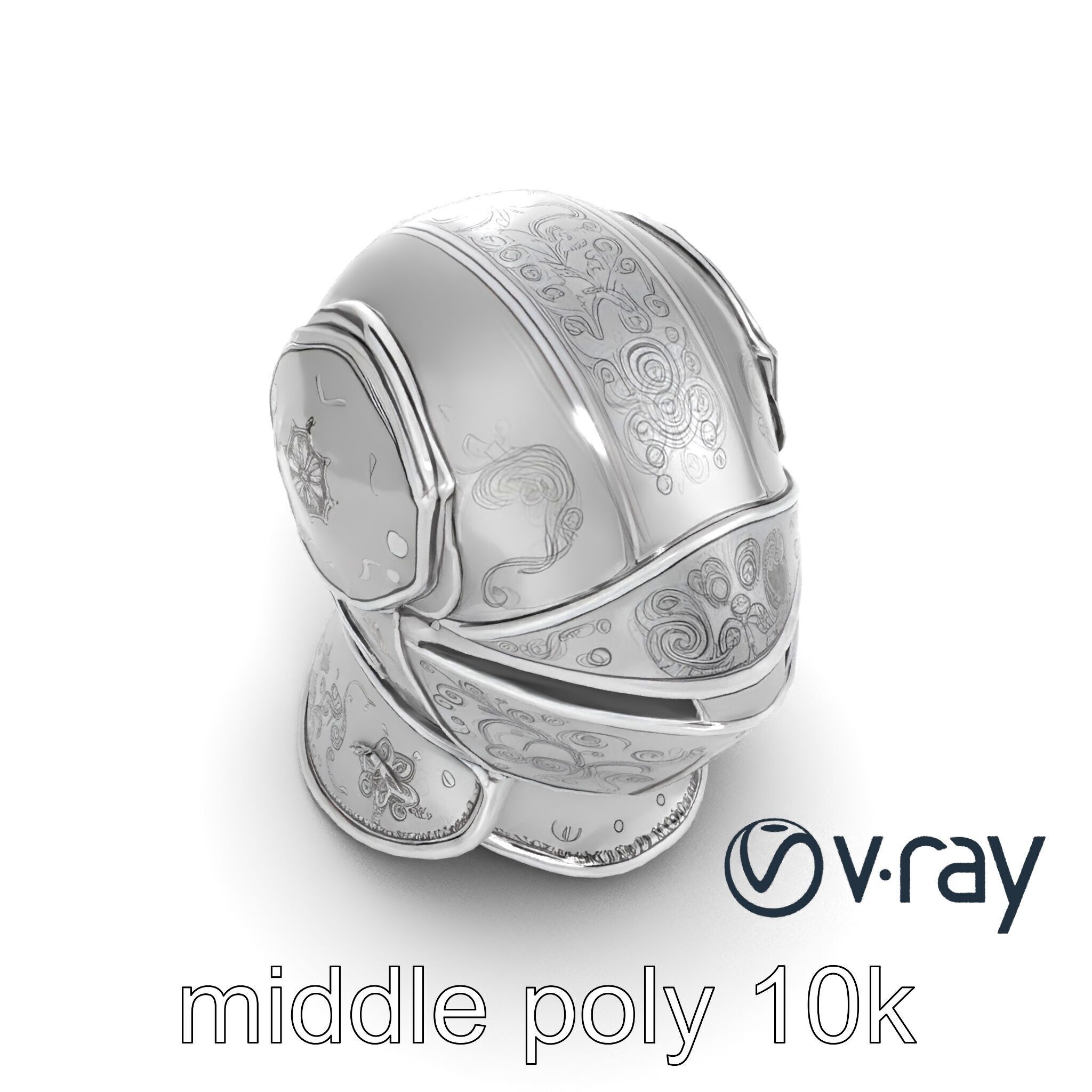 Renaissance Knight Armor 3D model pack Low-poly 3D model_9