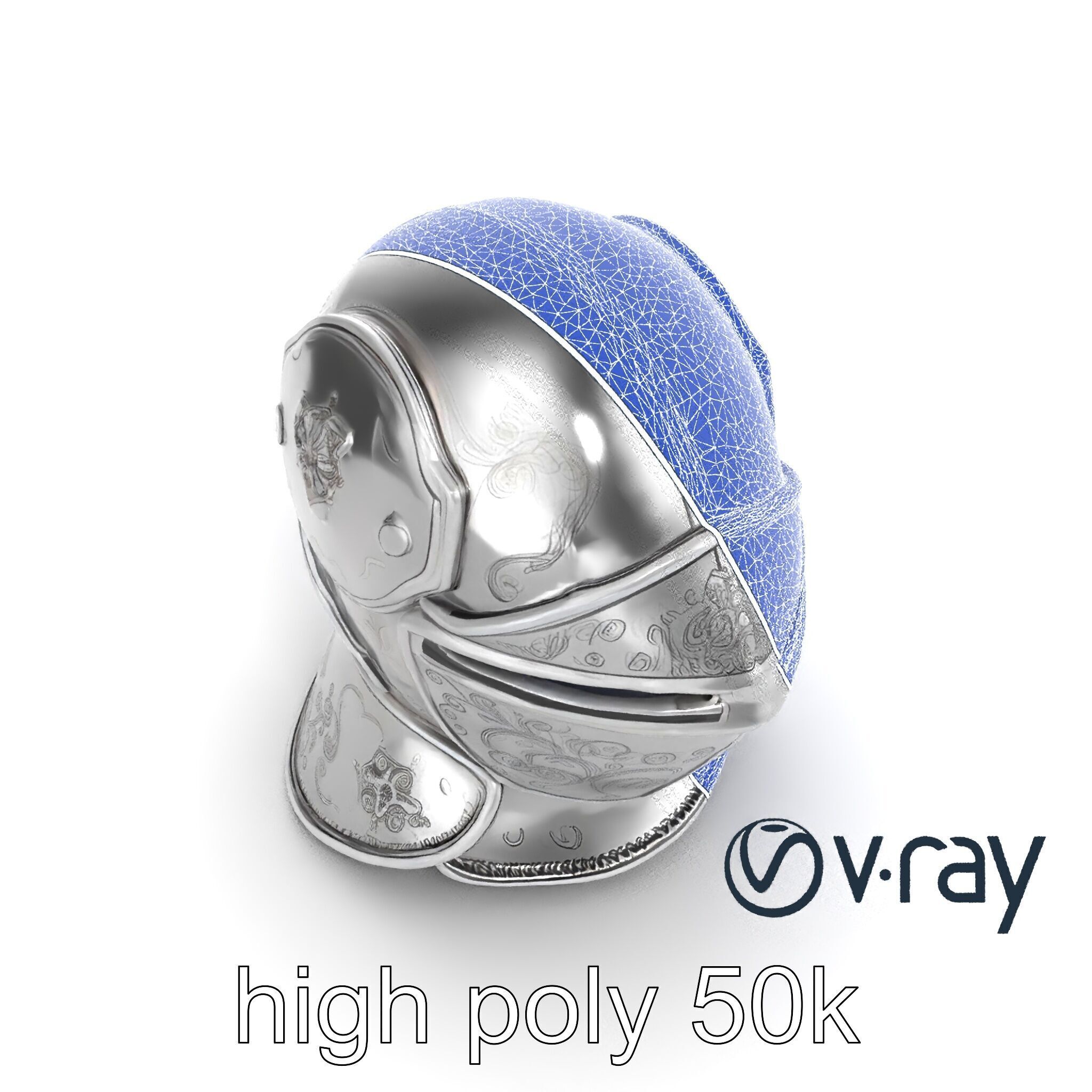 Renaissance Knight Armor 3D model pack Low-poly 3D model_31