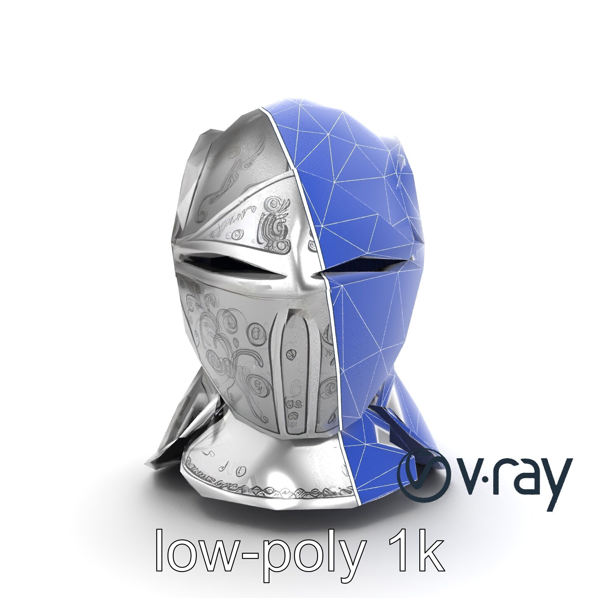 Renaissance Knight Armor 3D model pack Low-poly 3D model_24
