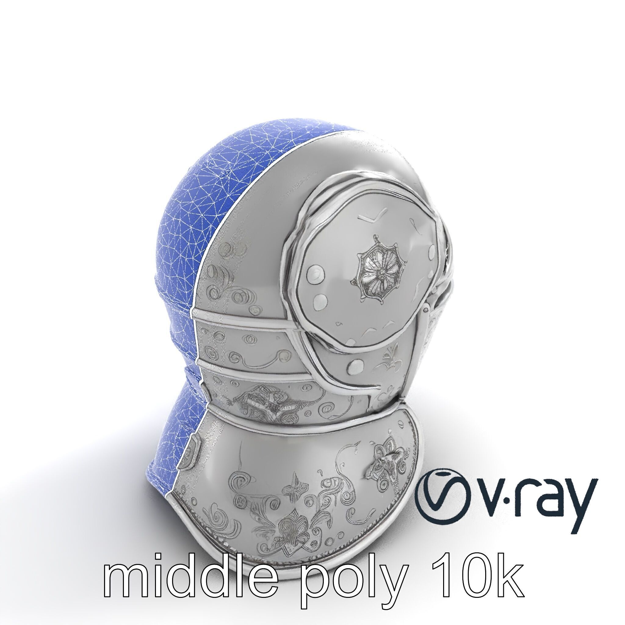 Renaissance Knight Armor 3D model pack Low-poly 3D model_27