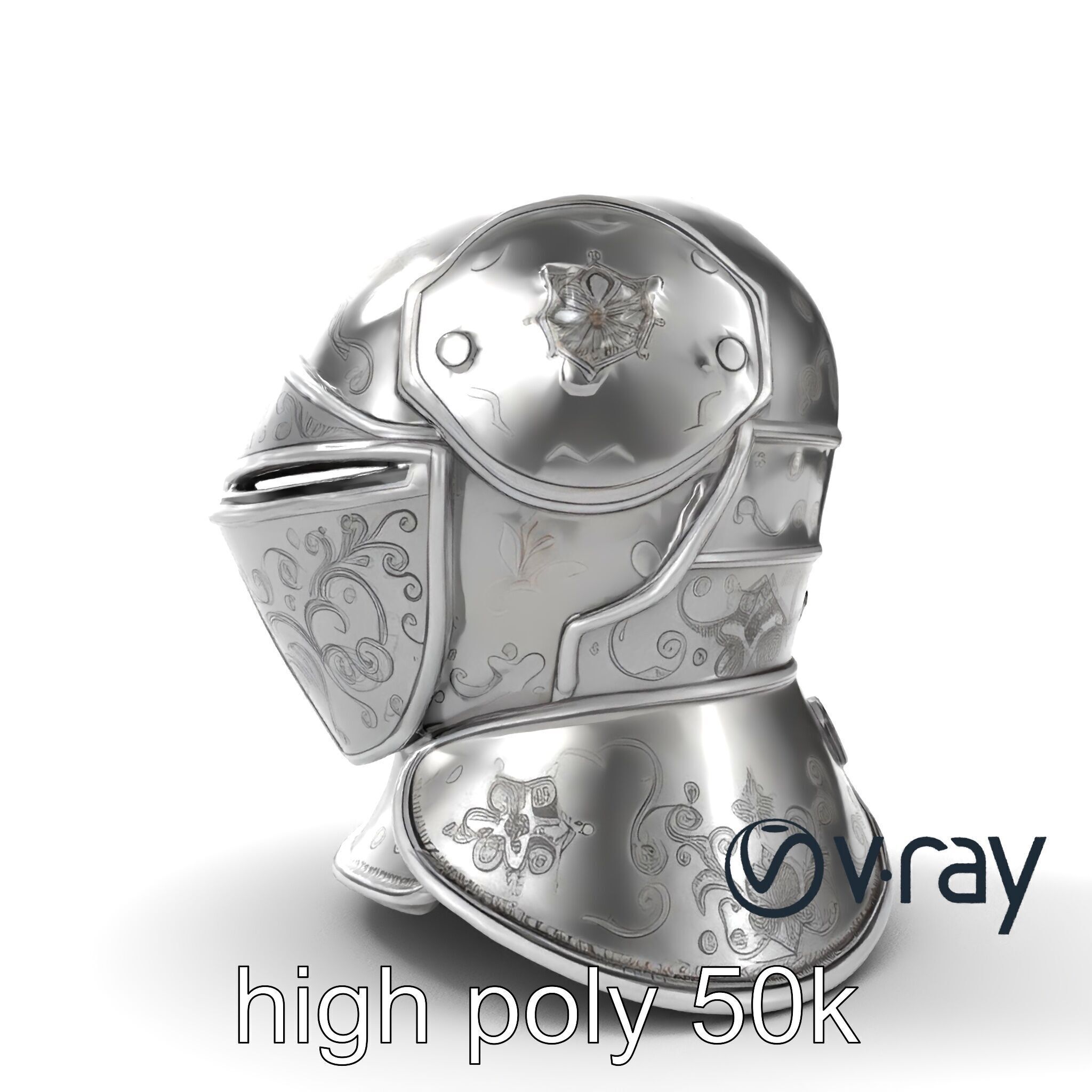 Renaissance Knight Armor 3D model pack Low-poly 3D model_21