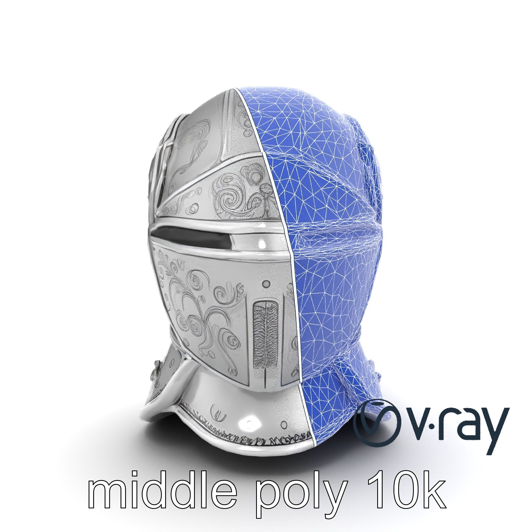 Renaissance Knight Armor 3D model pack Low-poly 3D model_29