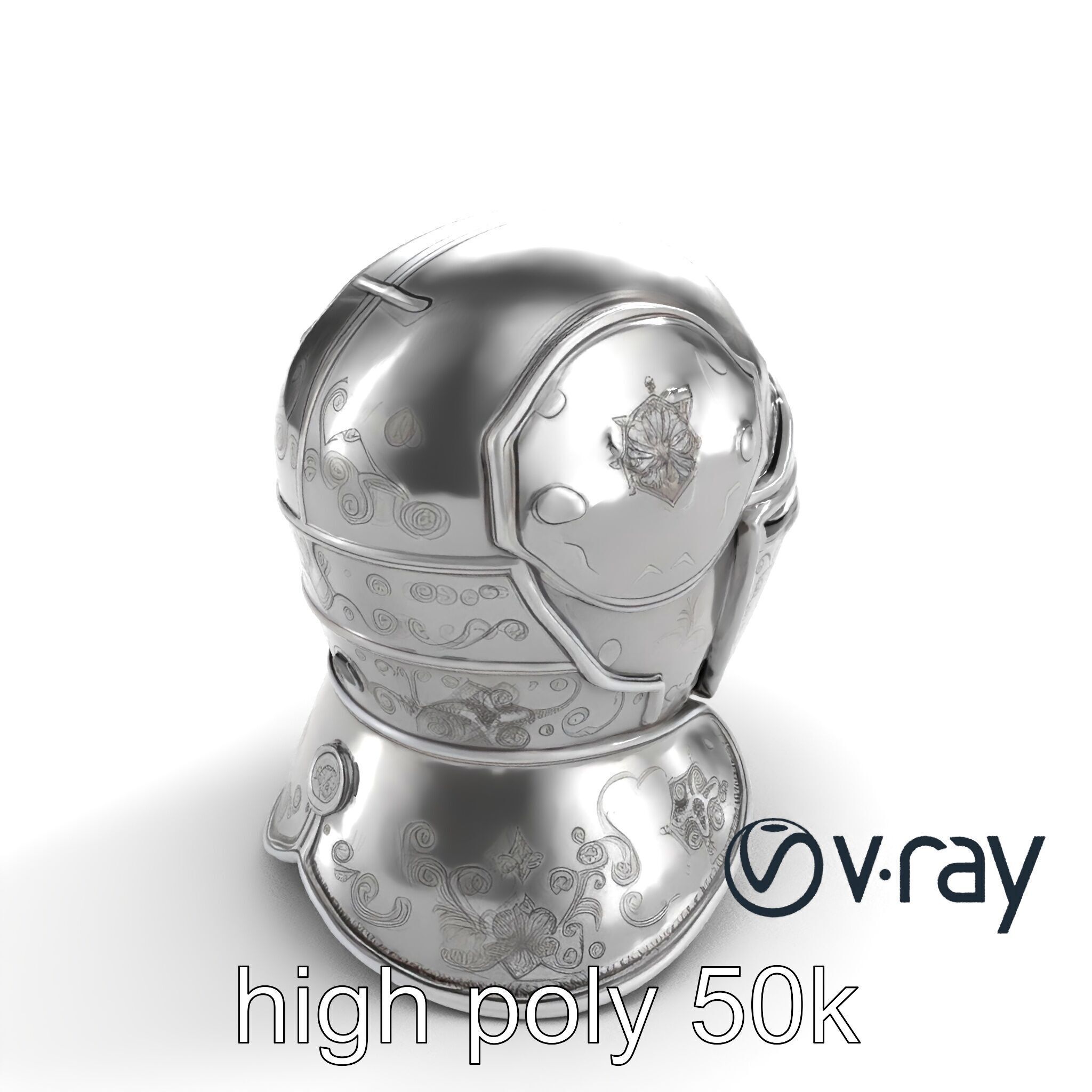 Renaissance Knight Armor 3D model pack Low-poly 3D model_22
