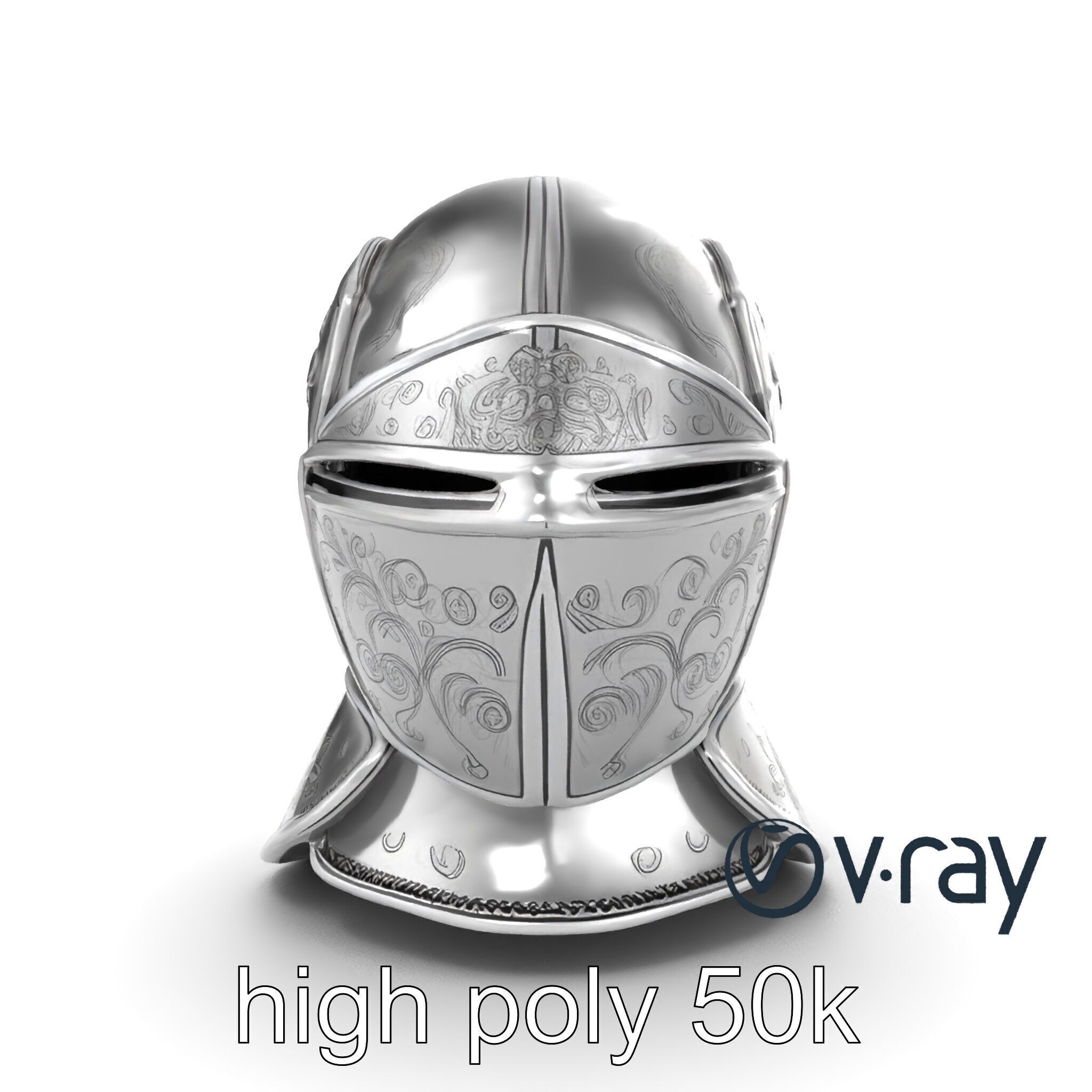 Renaissance Knight Armor 3D model pack Low-poly 3D model_18