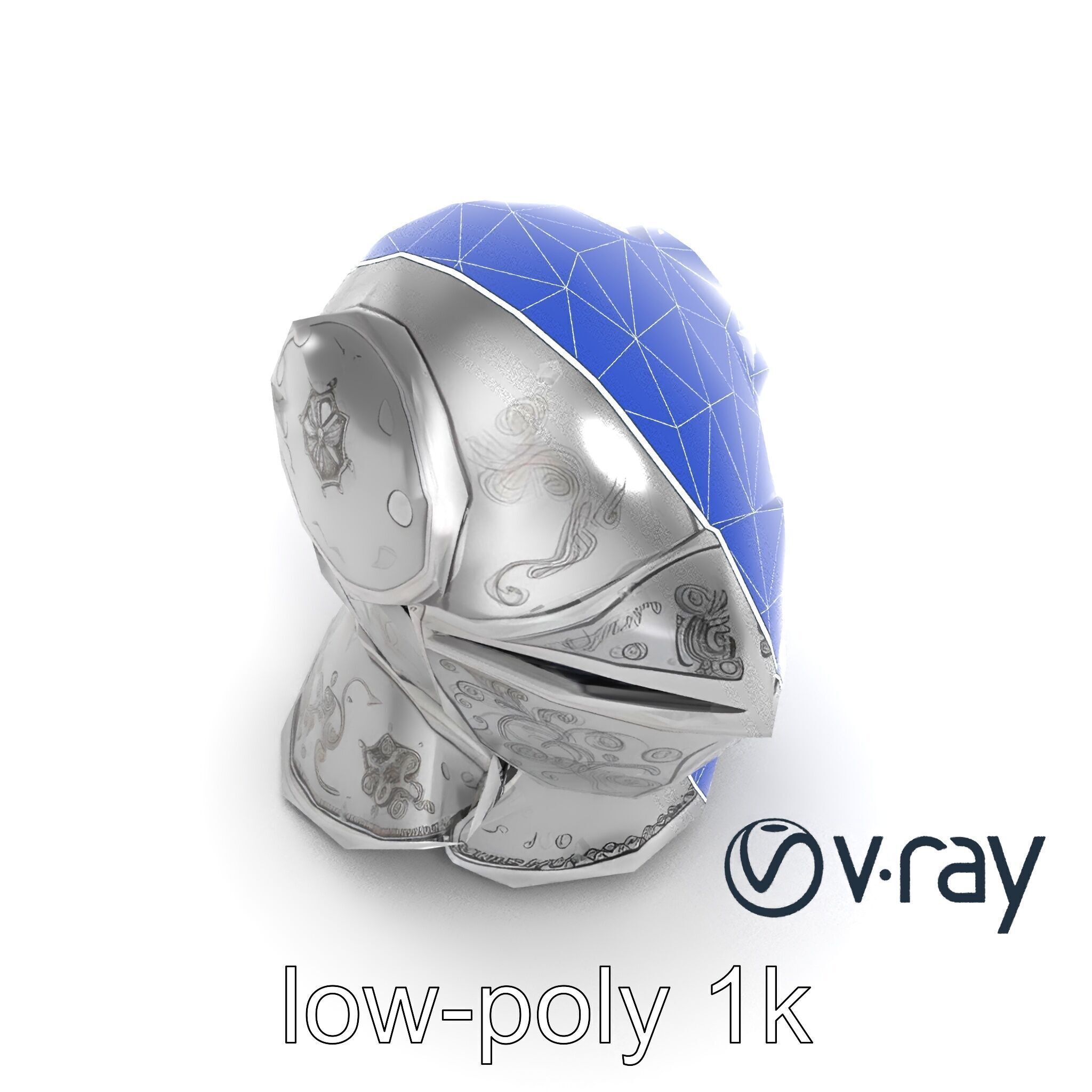 Renaissance Knight Armor 3D model pack Low-poly 3D model_30