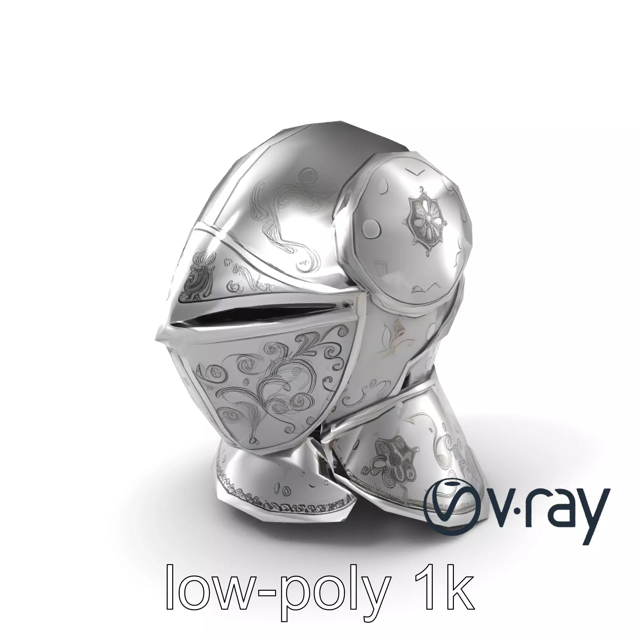 Renaissance Knight Armor 3D model pack Low-poly 3D model_0