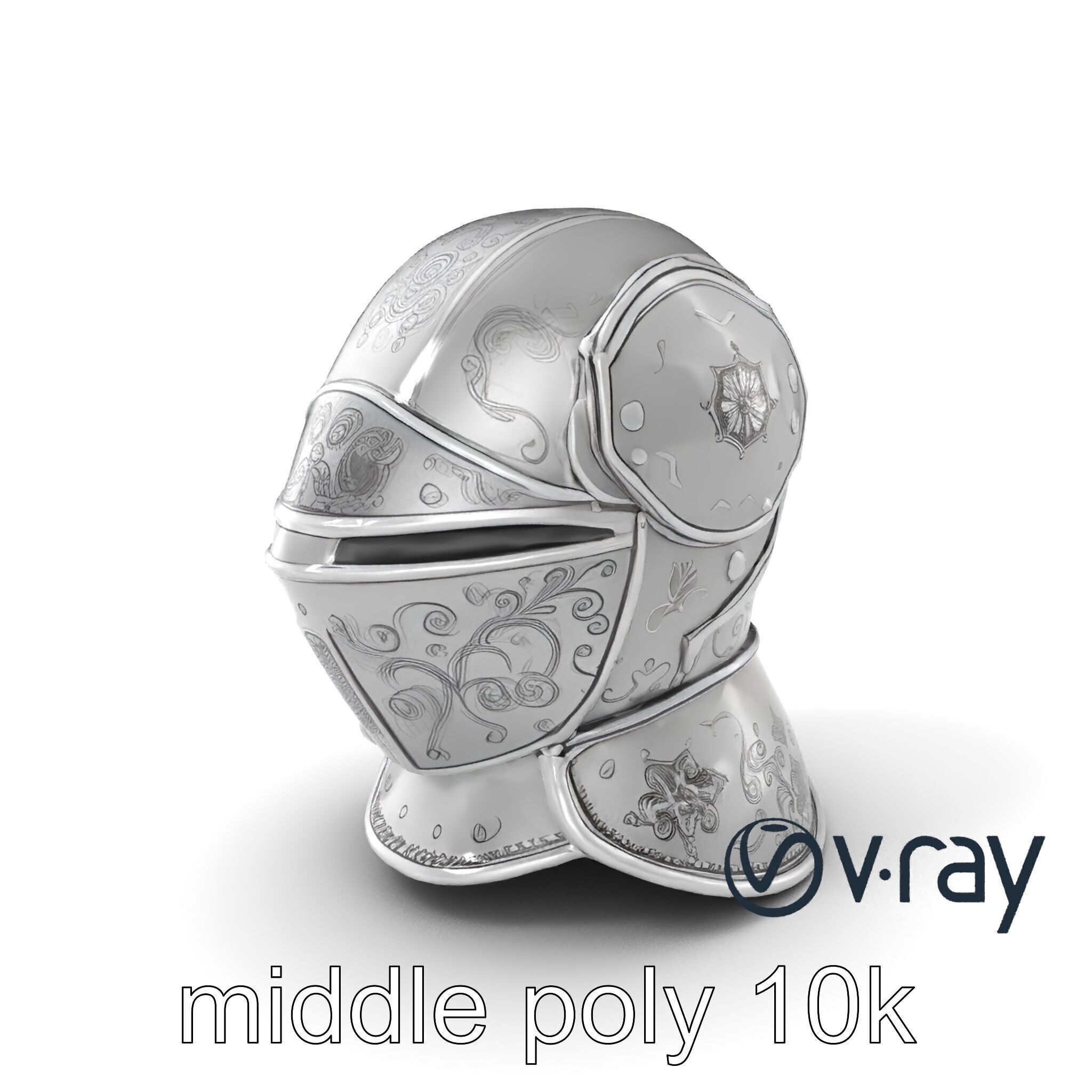 Renaissance Knight Armor 3D model pack Low-poly 3D model_3
