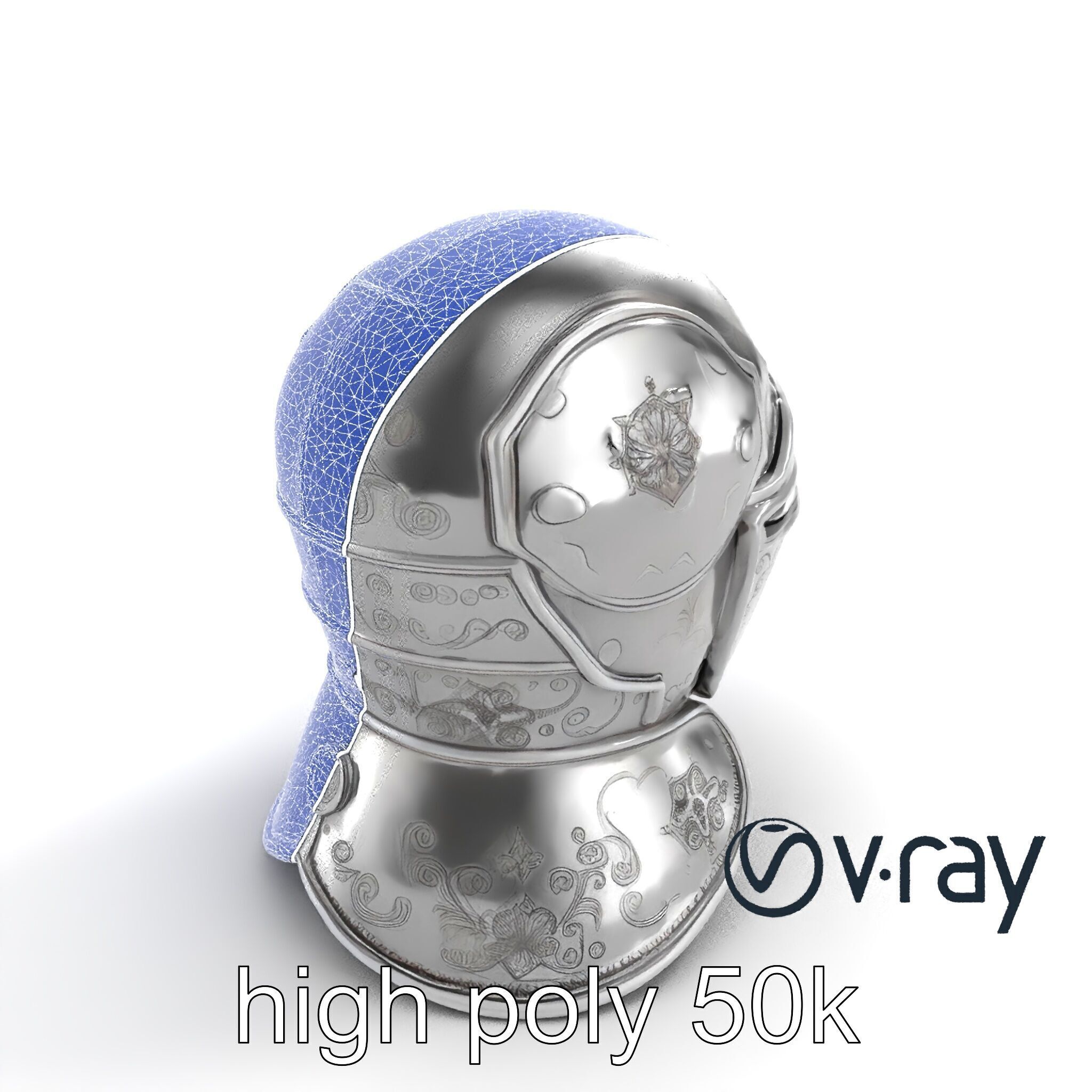 Renaissance Knight Armor 3D model pack Low-poly 3D model_11