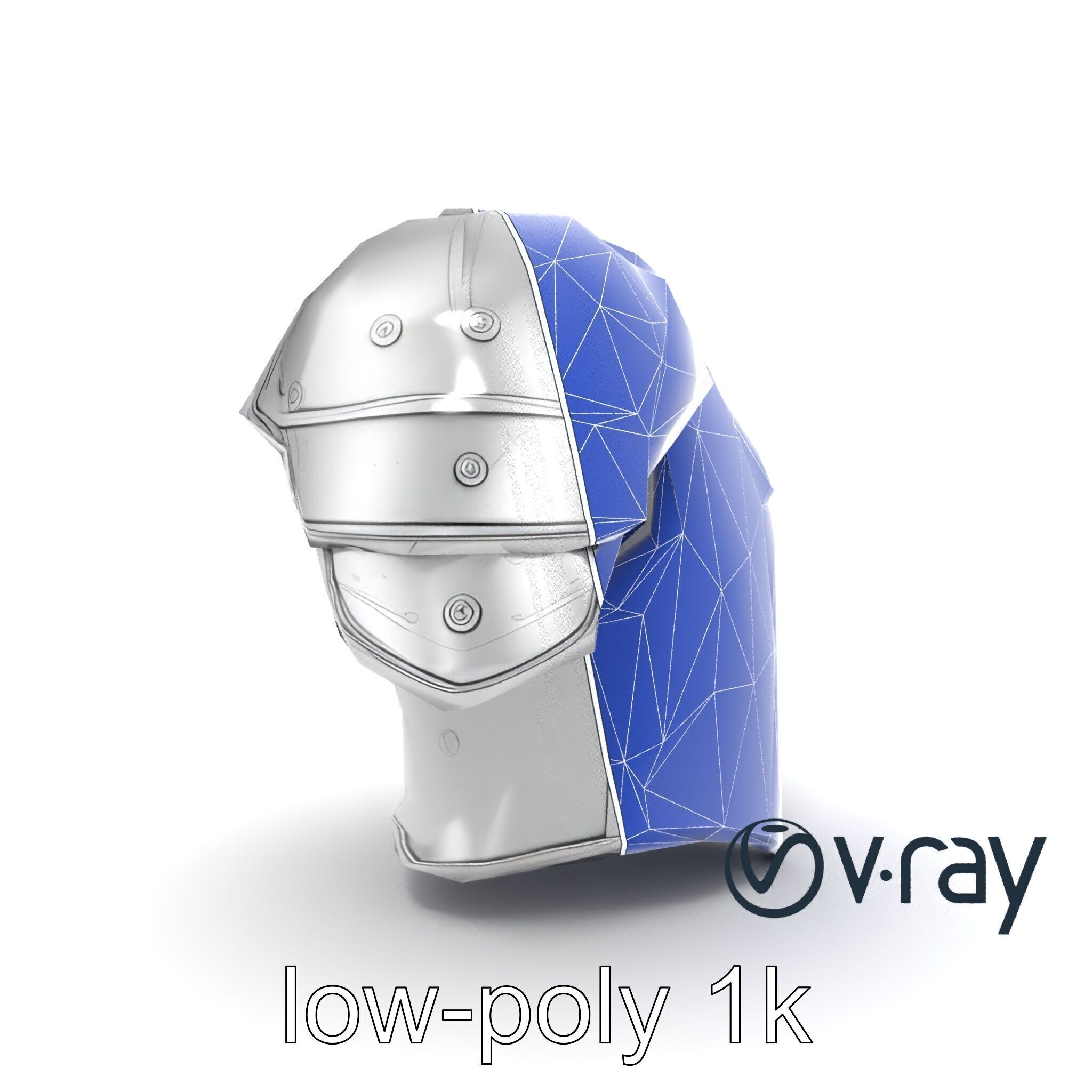 Legendary Paladin Armor Radiant Steel model pack Low-poly 3D model_20