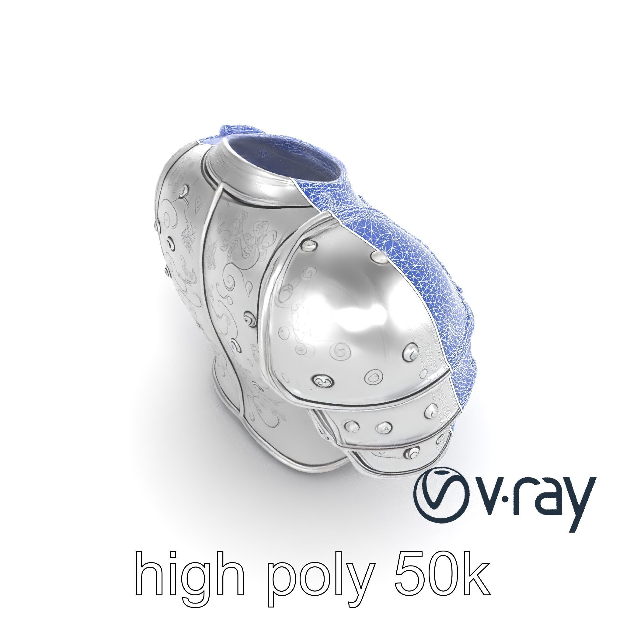 Legendary Paladin Armor Radiant Steel model pack Low-poly 3D model_14