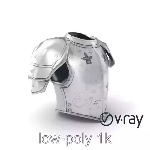 Legendary Paladin Armor Radiant Steel model pack Low-poly 3D model