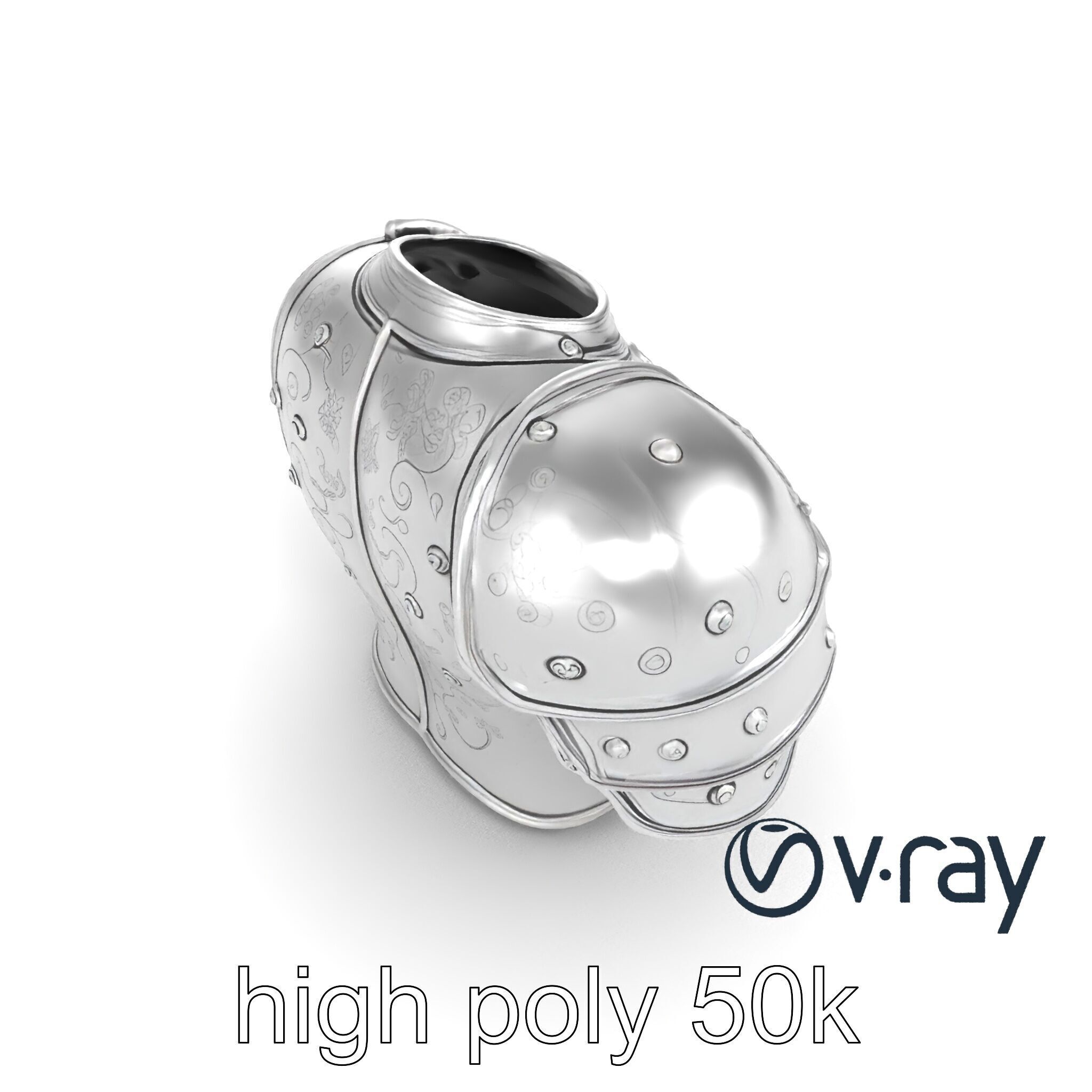 Legendary Paladin Armor Radiant Steel model pack Low-poly 3D model_11