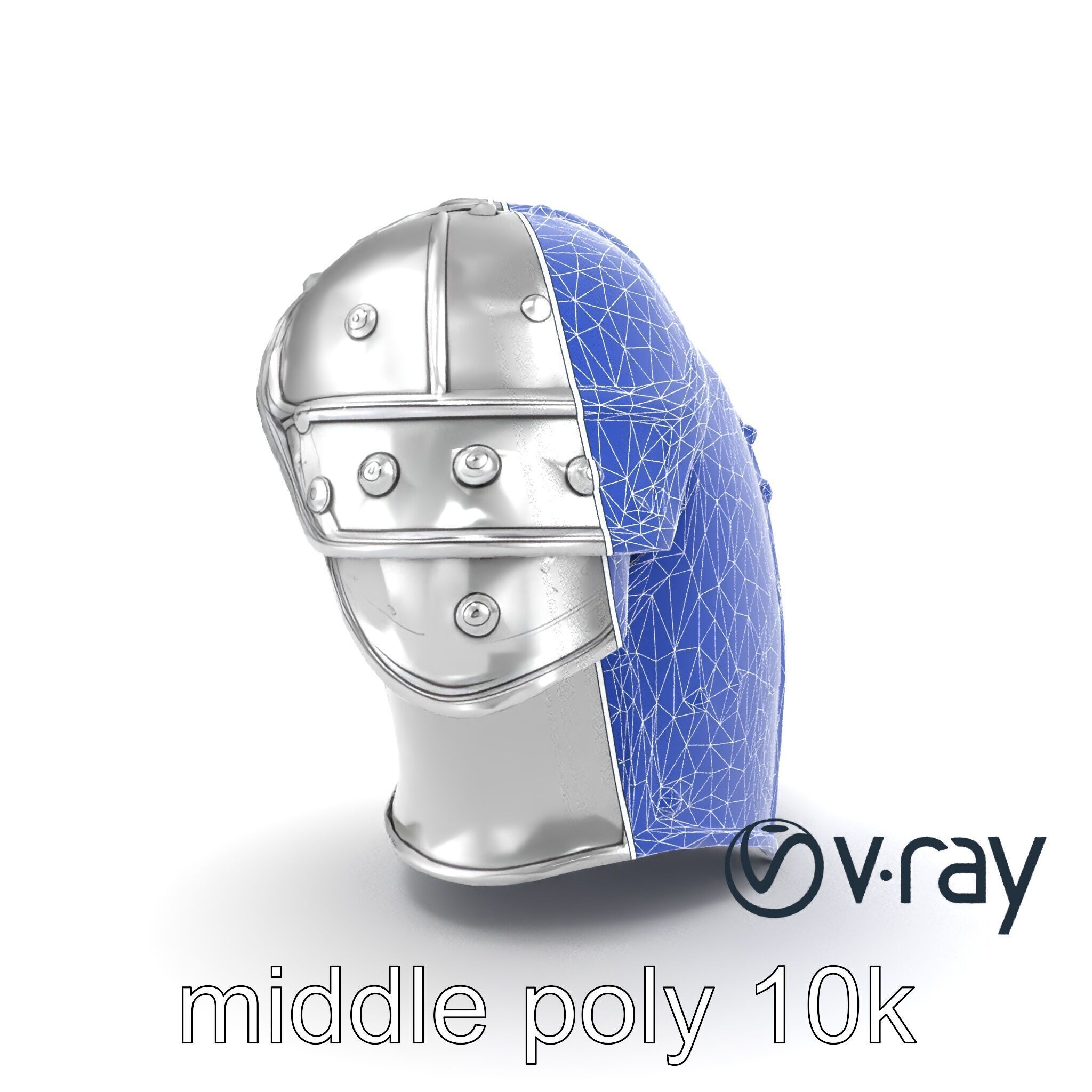 Legendary Paladin Armor Radiant Steel model pack Low-poly 3D model_16