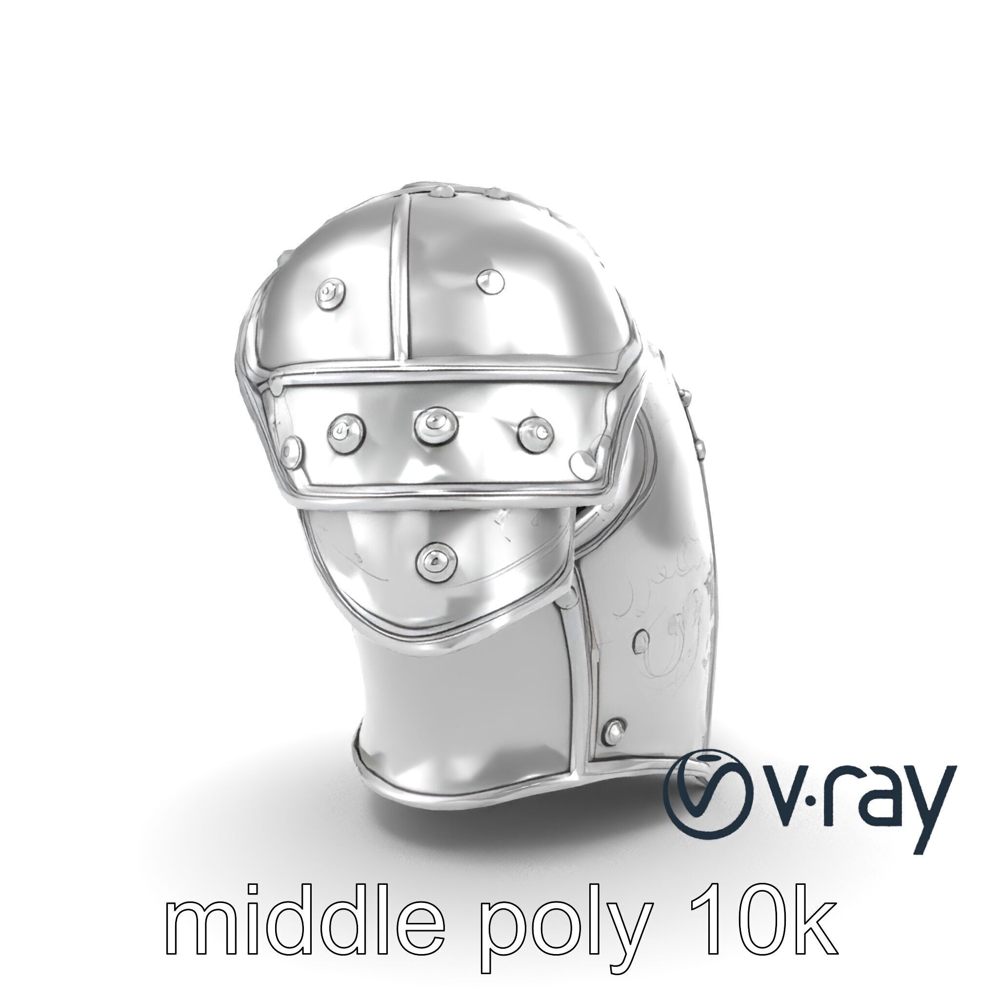 Legendary Paladin Armor Radiant Steel model pack Low-poly 3D model_19