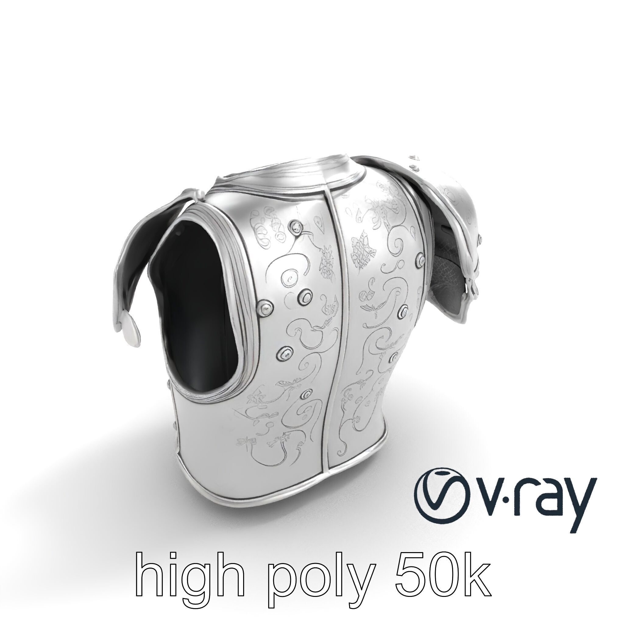 Legendary Paladin Armor Radiant Steel model pack Low-poly 3D model_8