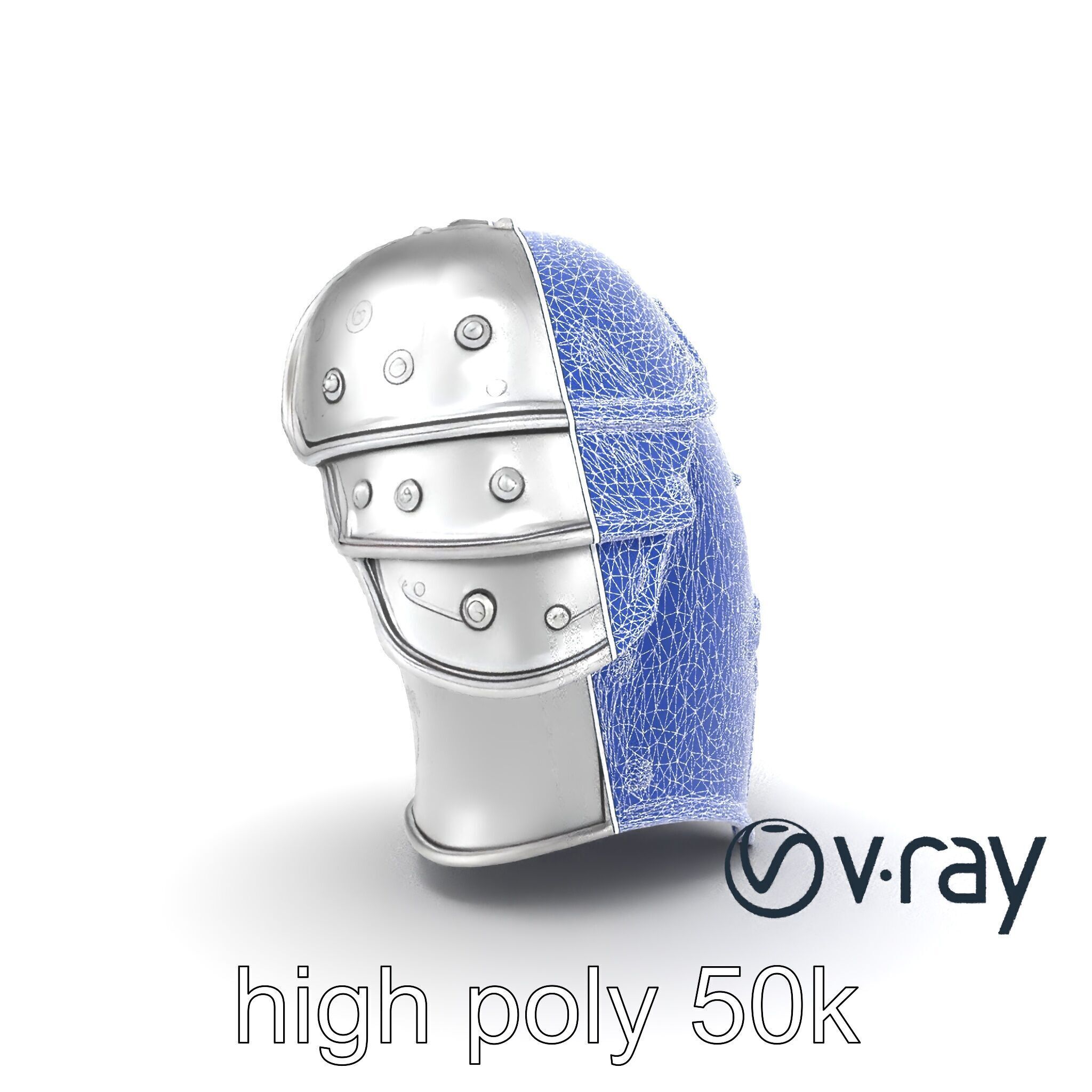 Legendary Paladin Armor Radiant Steel model pack Low-poly 3D model_27