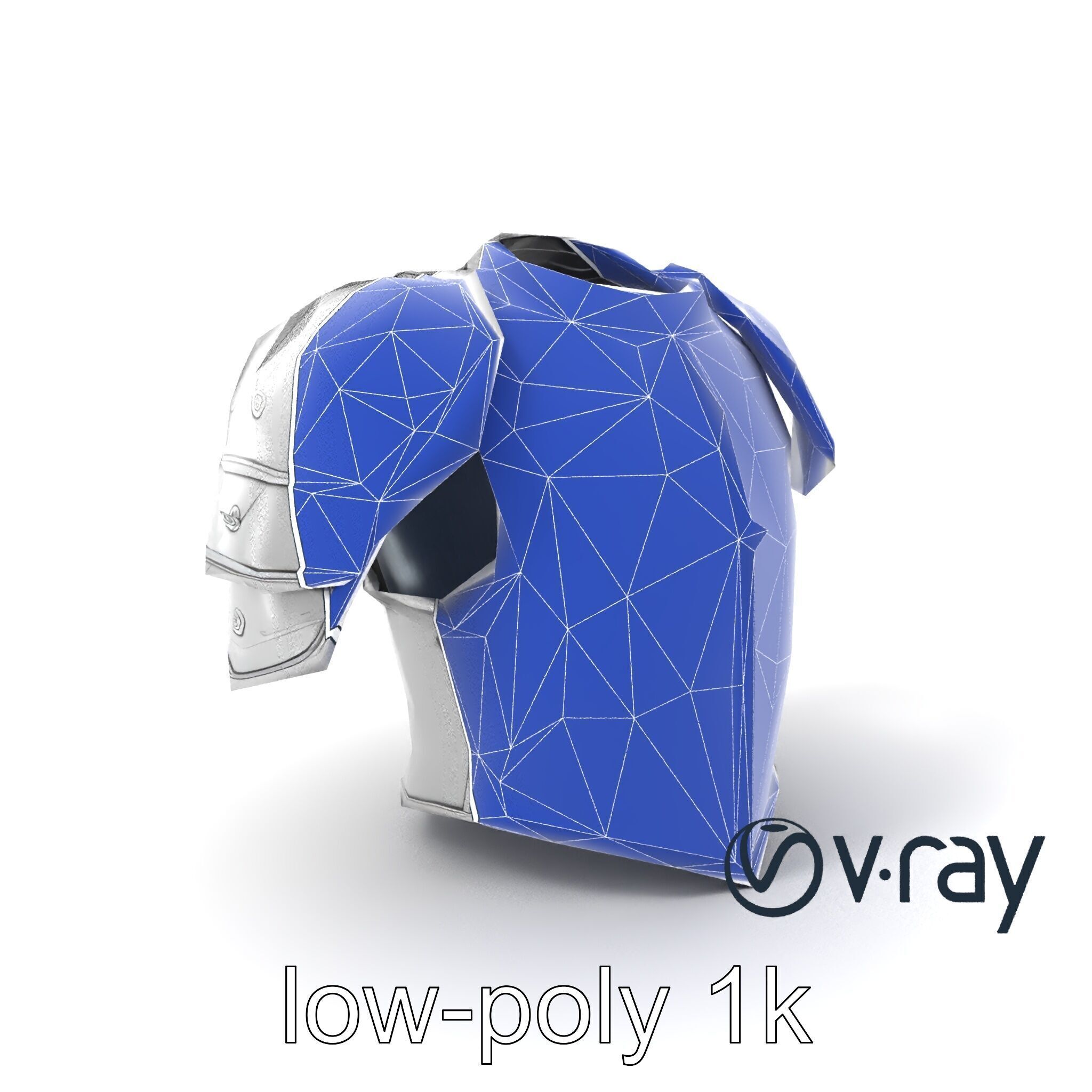 Legendary Paladin Armor Radiant Steel model pack Low-poly 3D model_17