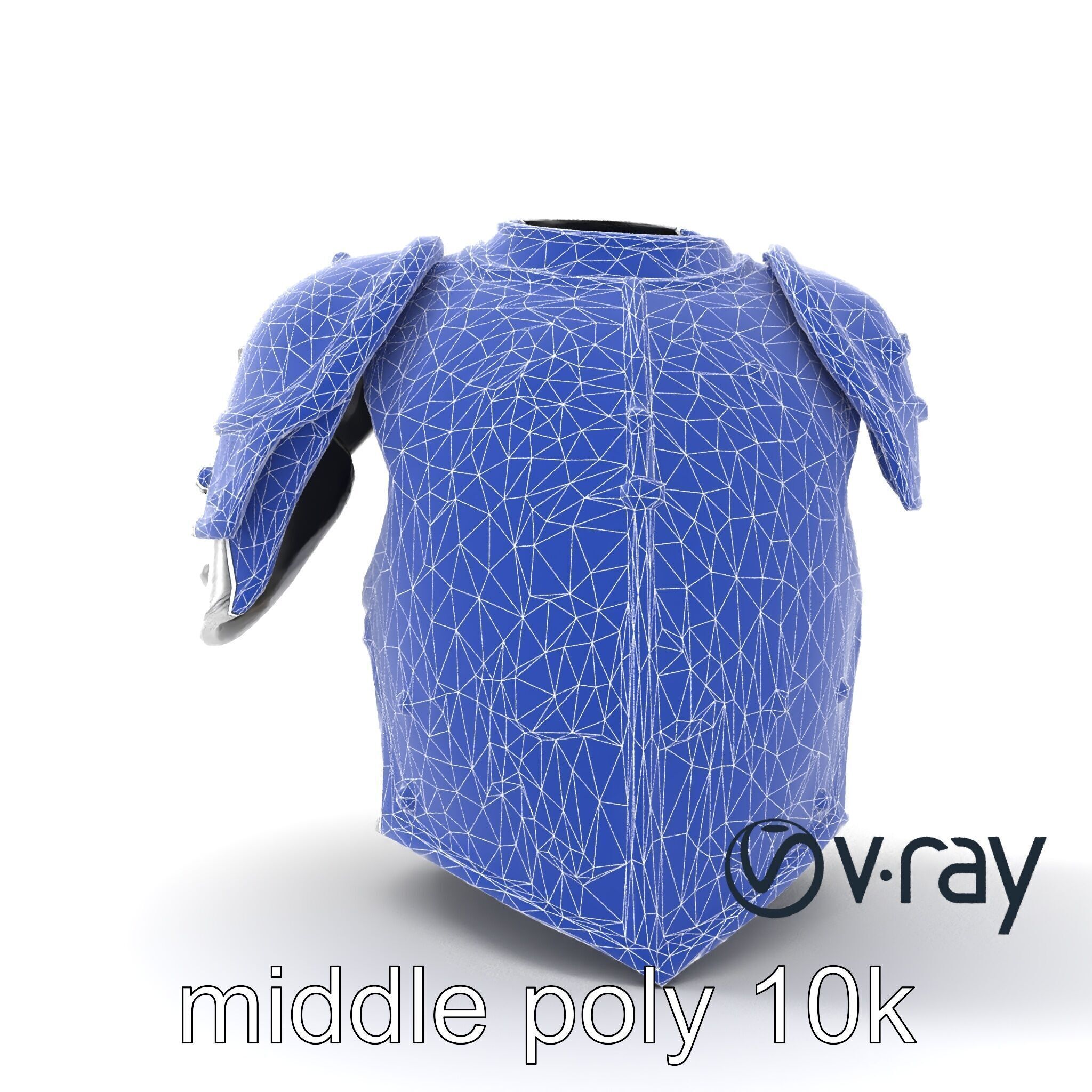 Legendary Paladin Armor Radiant Steel model pack Low-poly 3D model_30