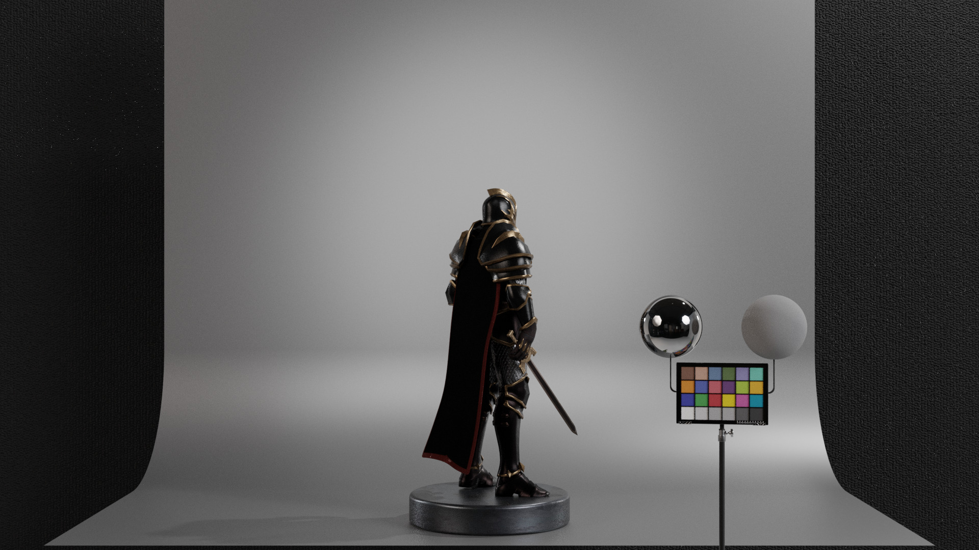 Black Knight Low-poly 3D model_11