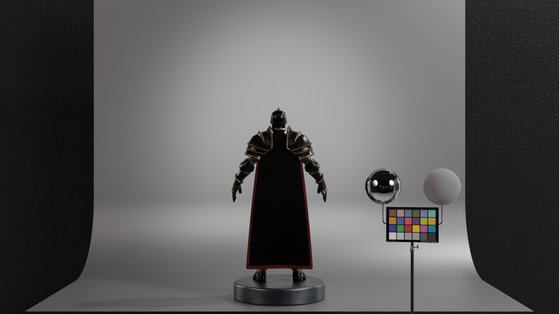 Black Knight Low-poly 3D model_5