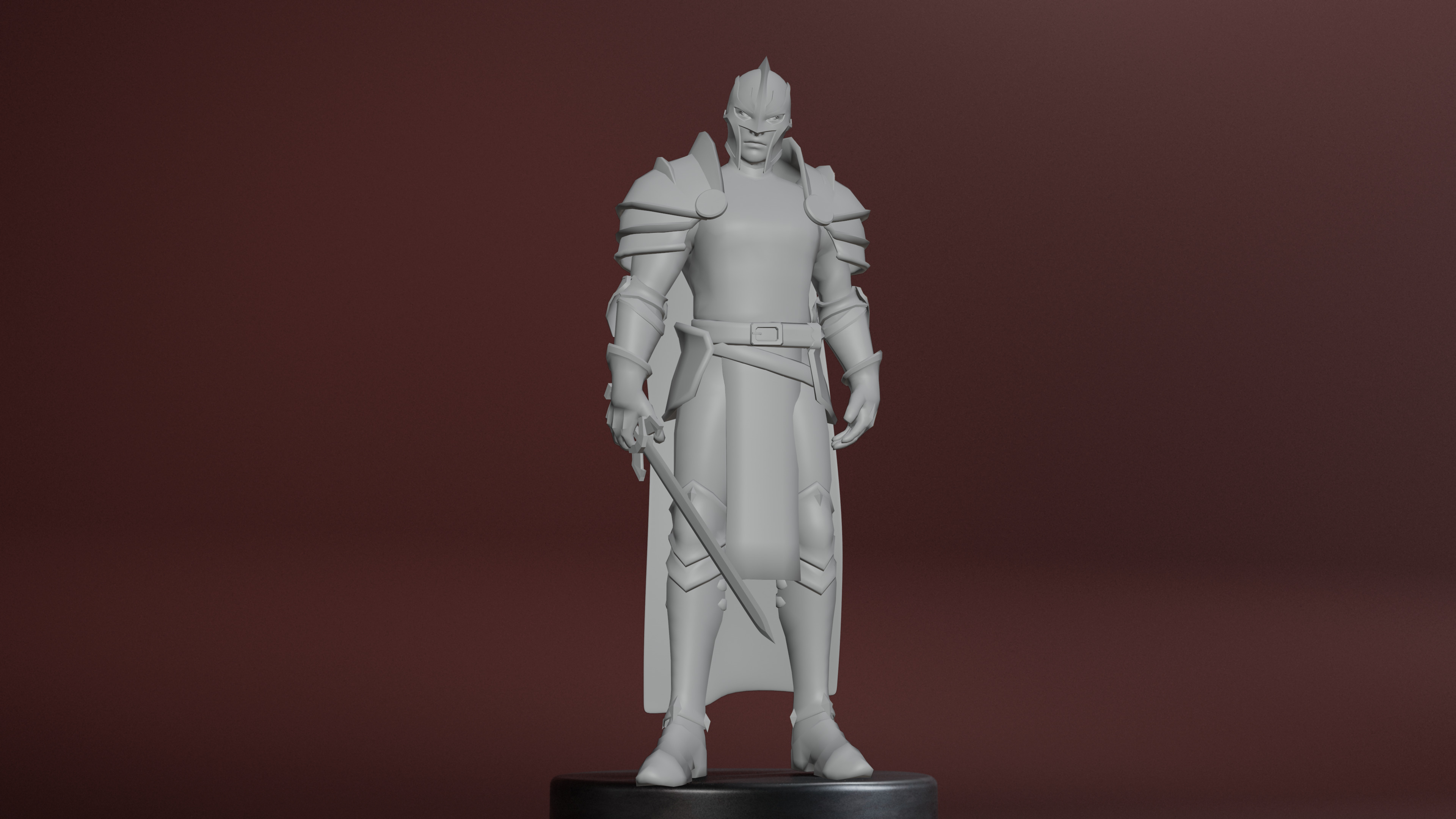 Black Knight Low-poly 3D model_18