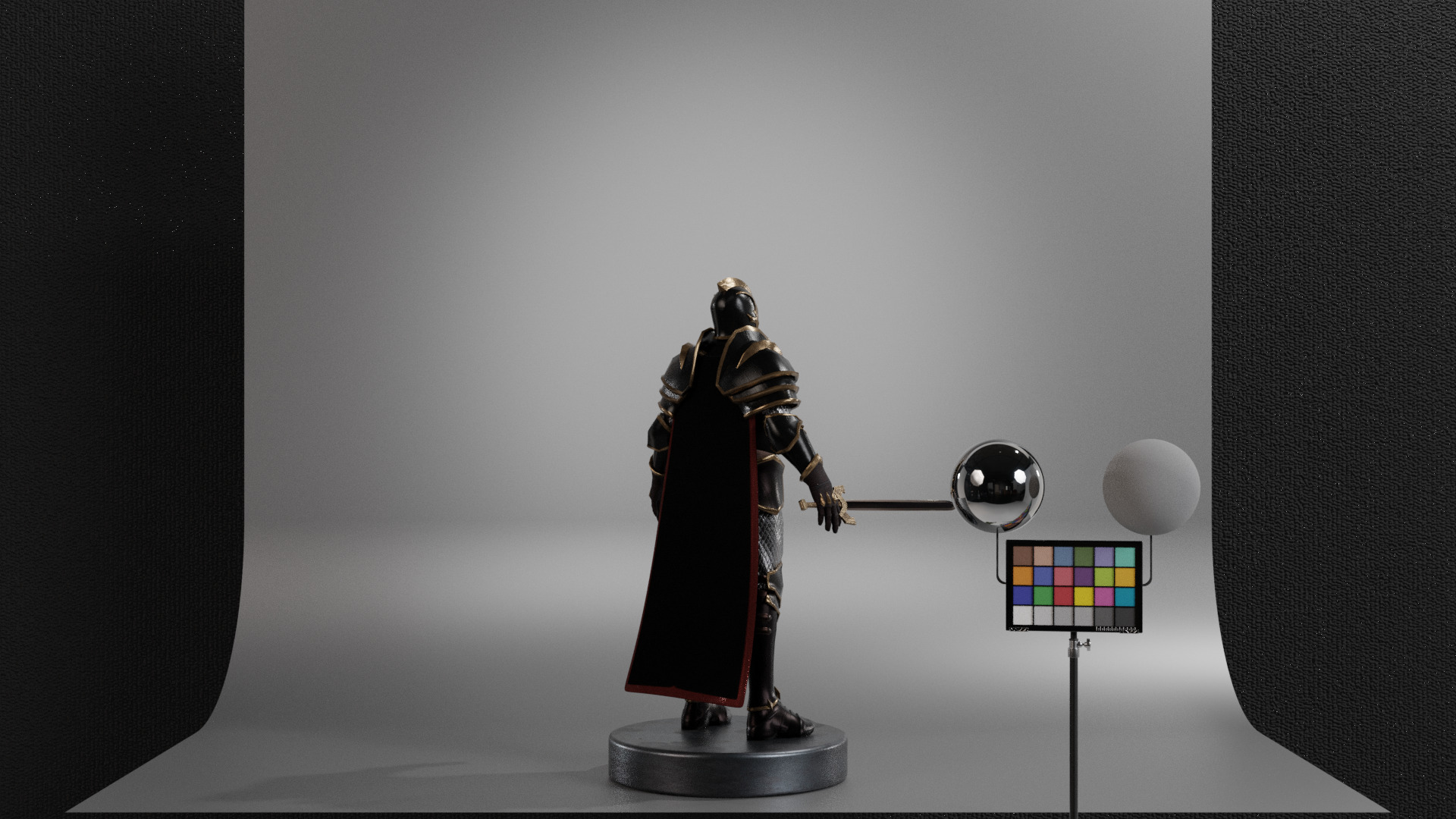 Black Knight Low-poly 3D model_4