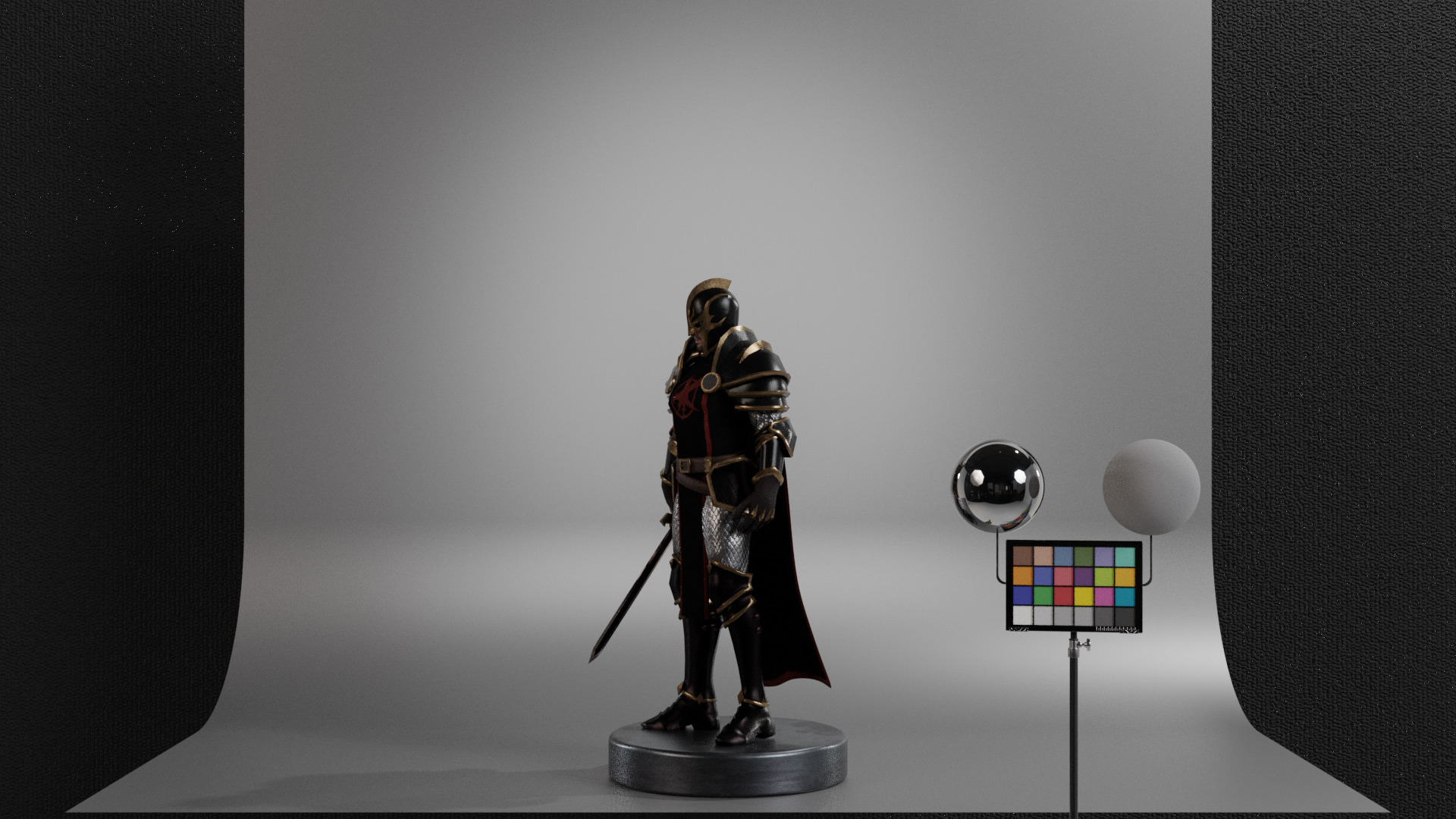 Black Knight Low-poly 3D model_15