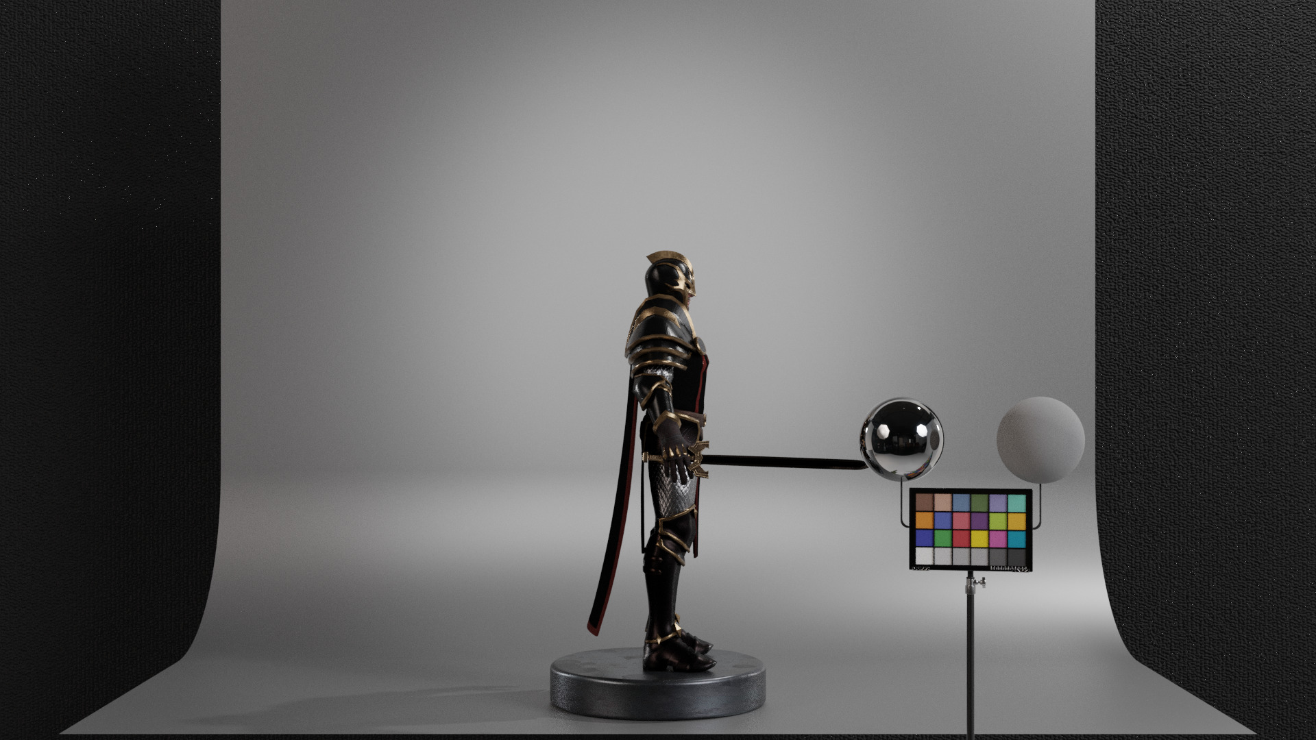 Black Knight Low-poly 3D model_3